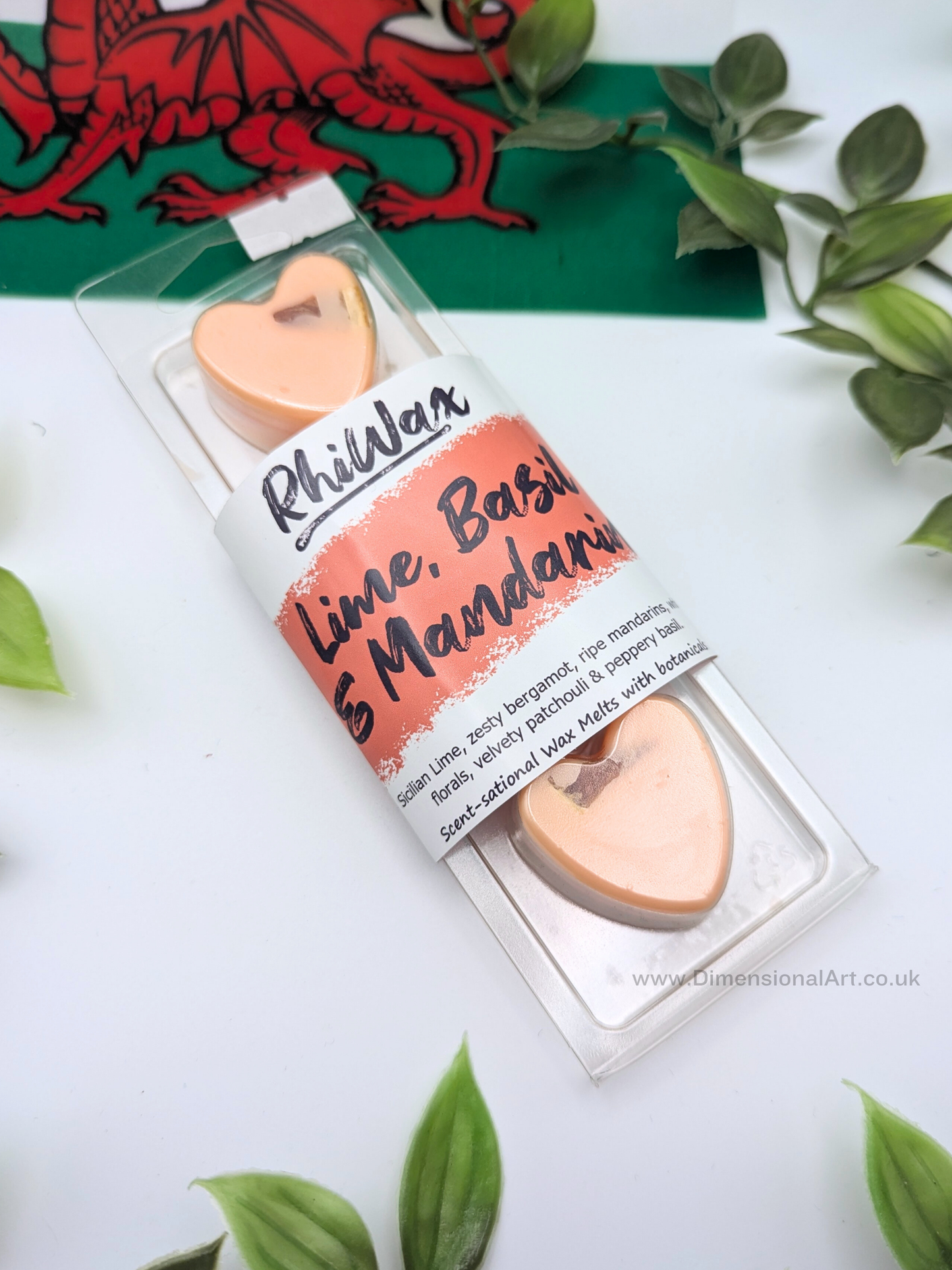 Lime, Basil & Mandarin Wax Melts with Botanicals