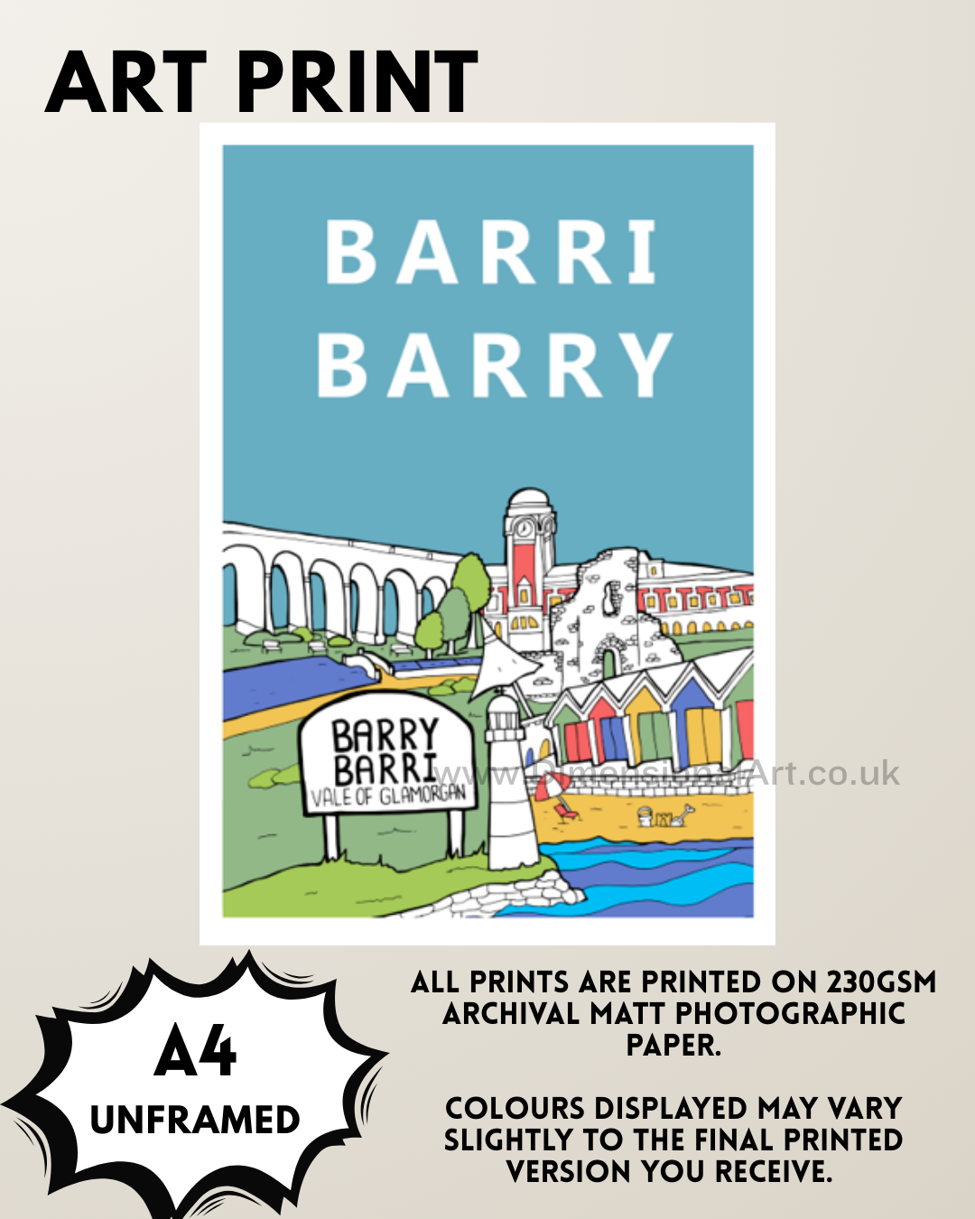 Barry Barri A4 Print