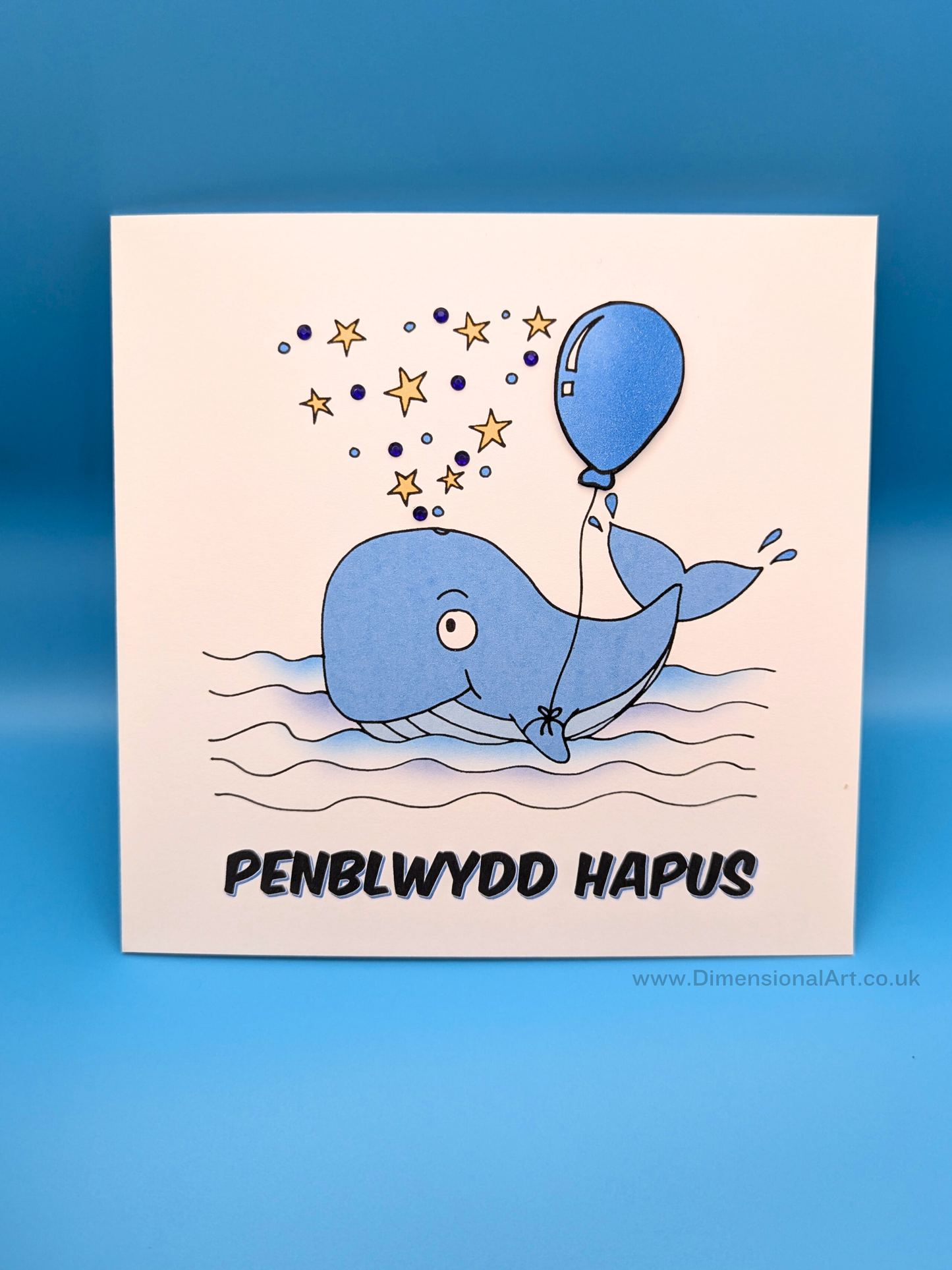 Whale Penblwydd Hapus (Birthday Card)