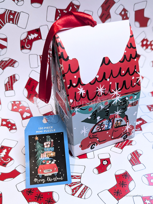 Christmas Car 130 Piece Puzzle Ornament (Jigsaw)