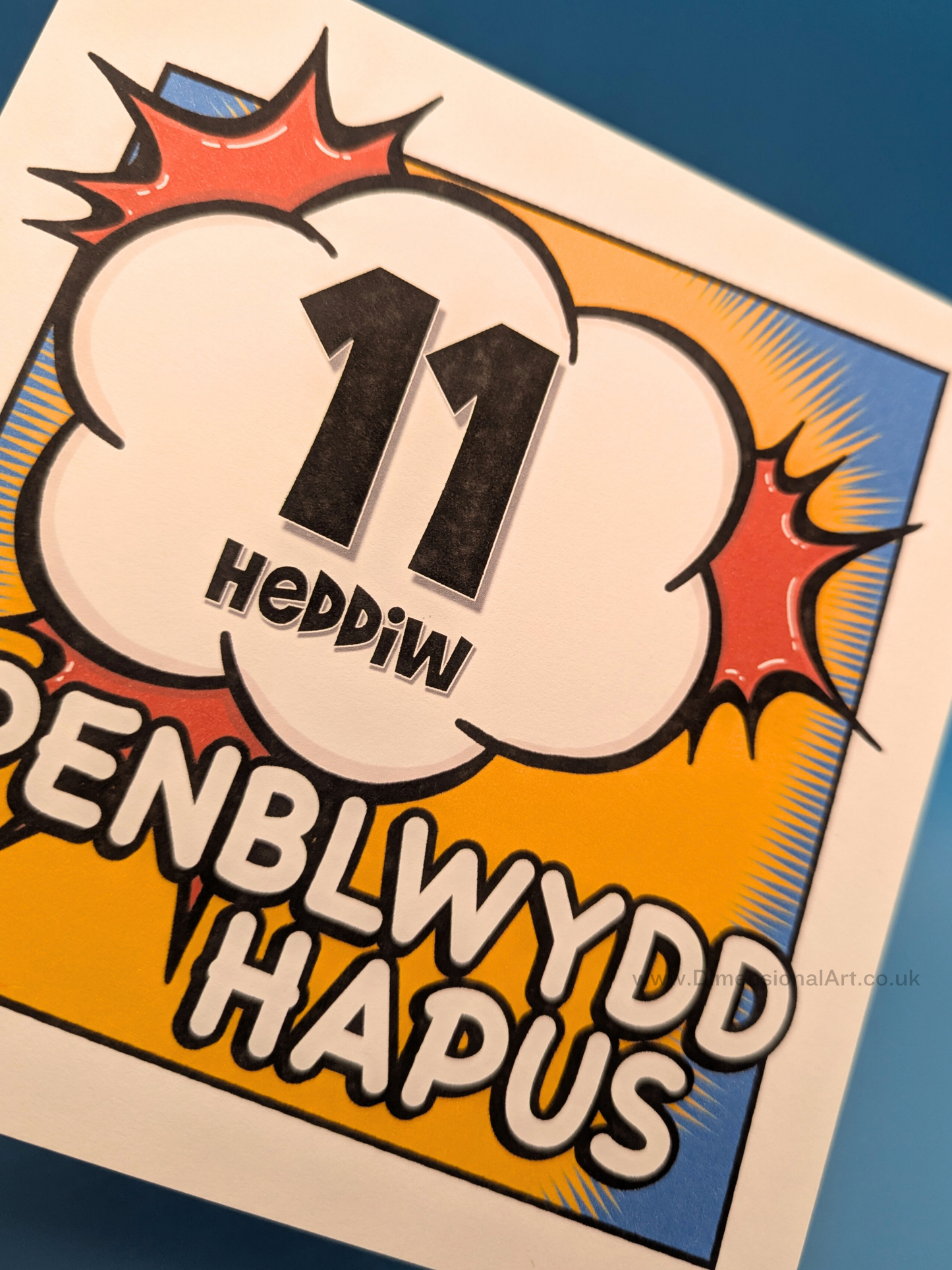 11 heddiw - Penblwydd Hapus (Birthday Card)