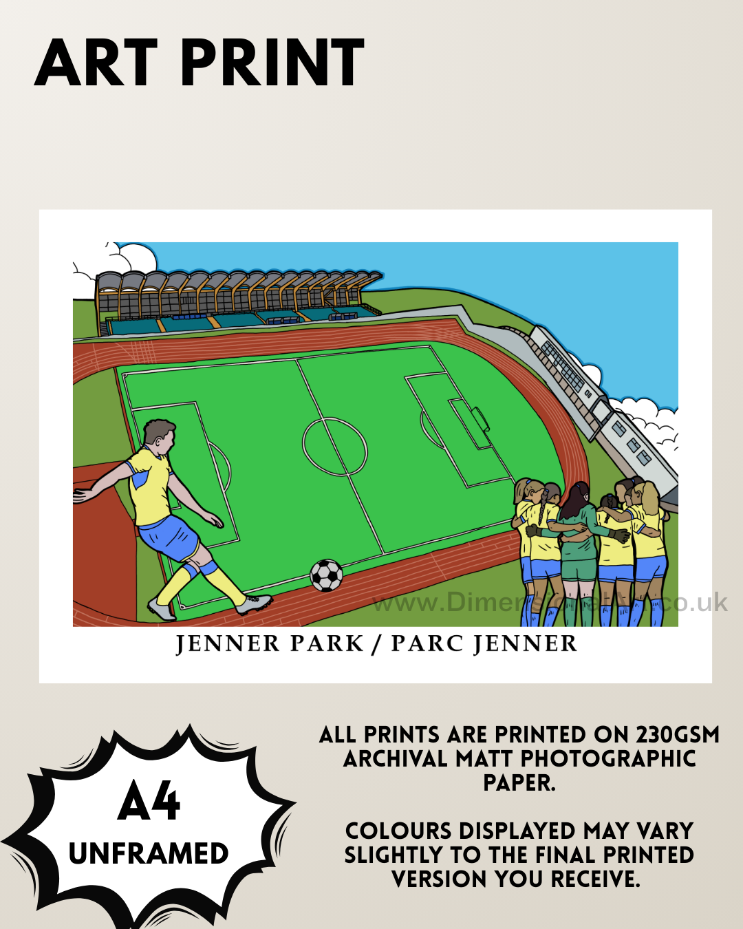 Jenner Park A4 Art Print