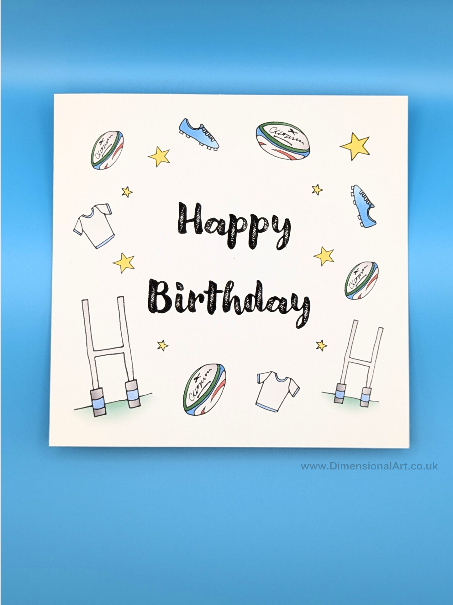 Rugby Birthday Card