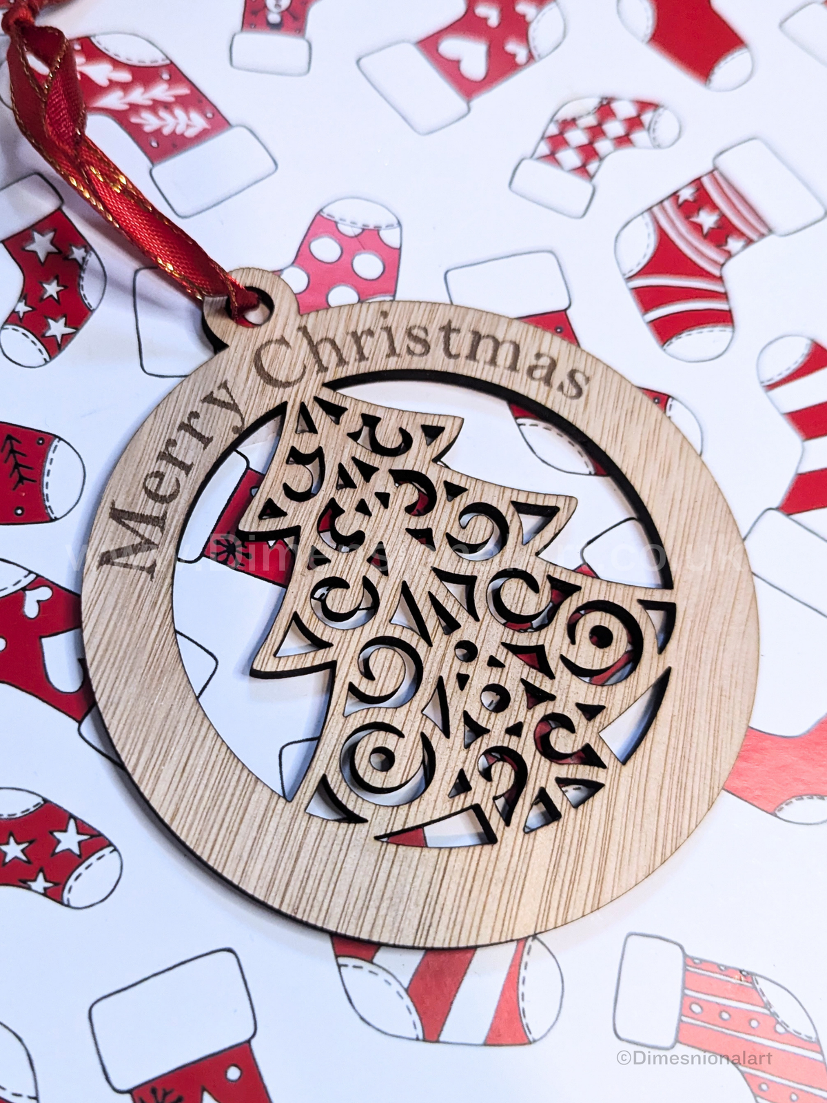 Merry Christmas  - TREE - Wood decoration