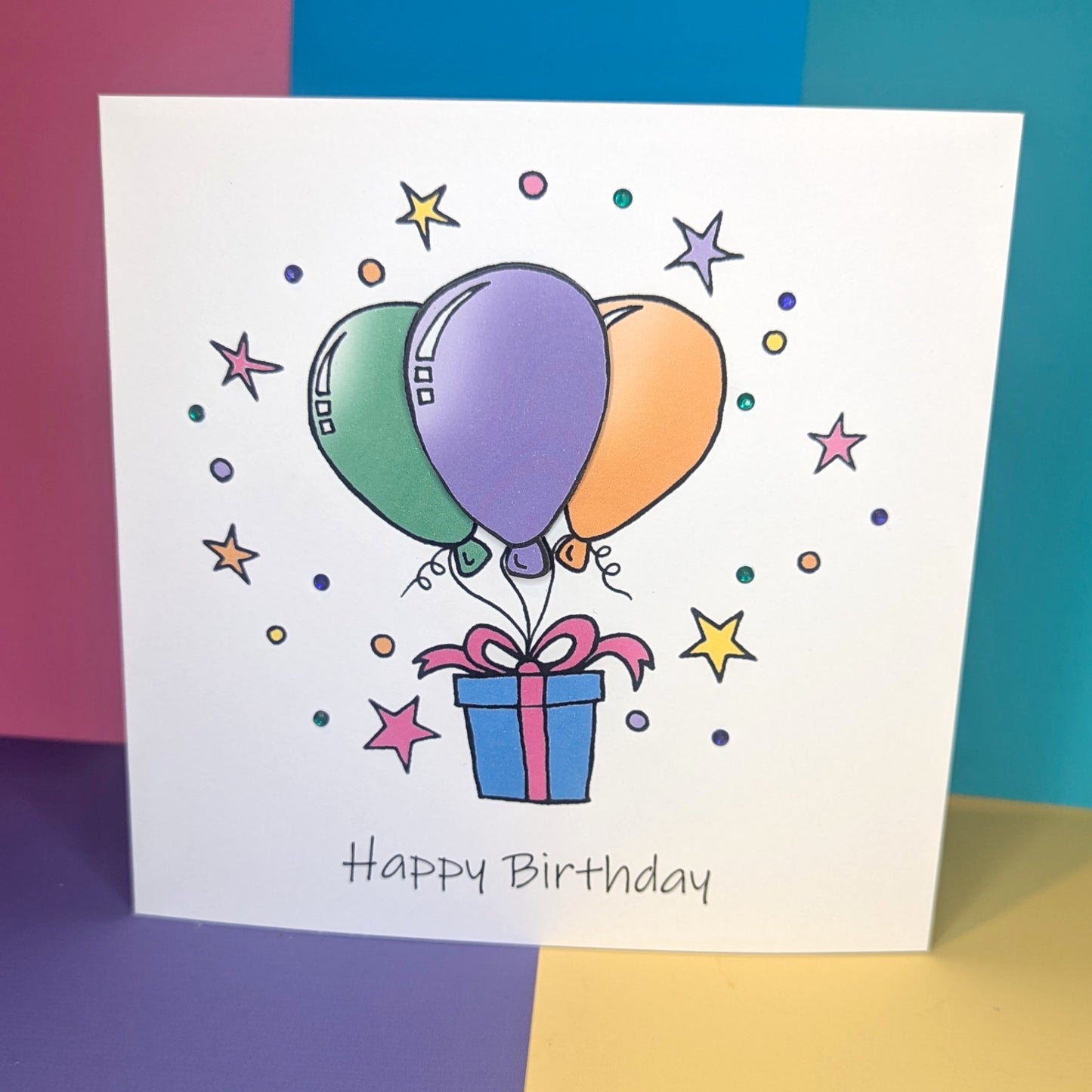 3rd Balloons Birthday Card