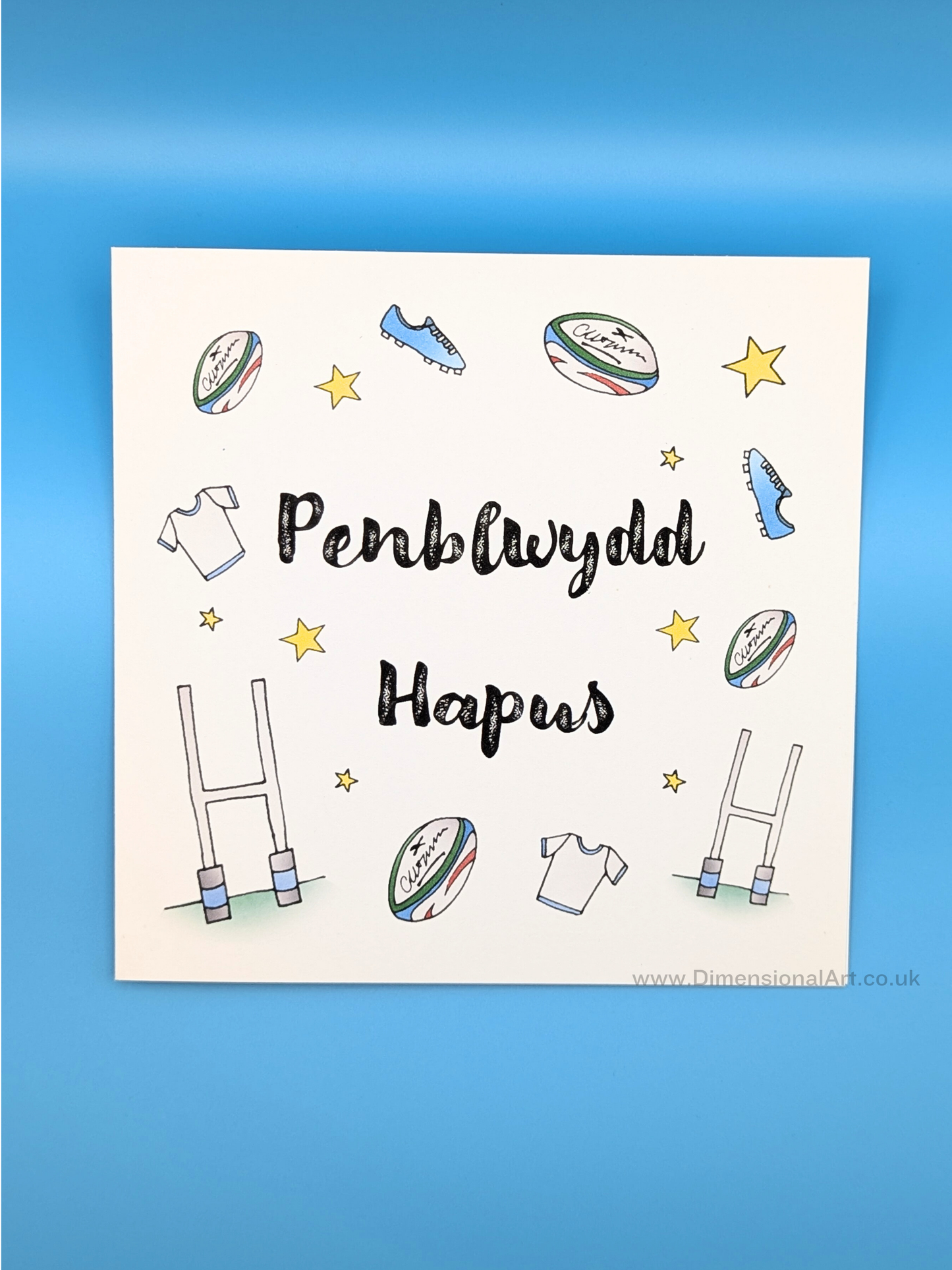 Rugby Penblwydd (Birthday Card)