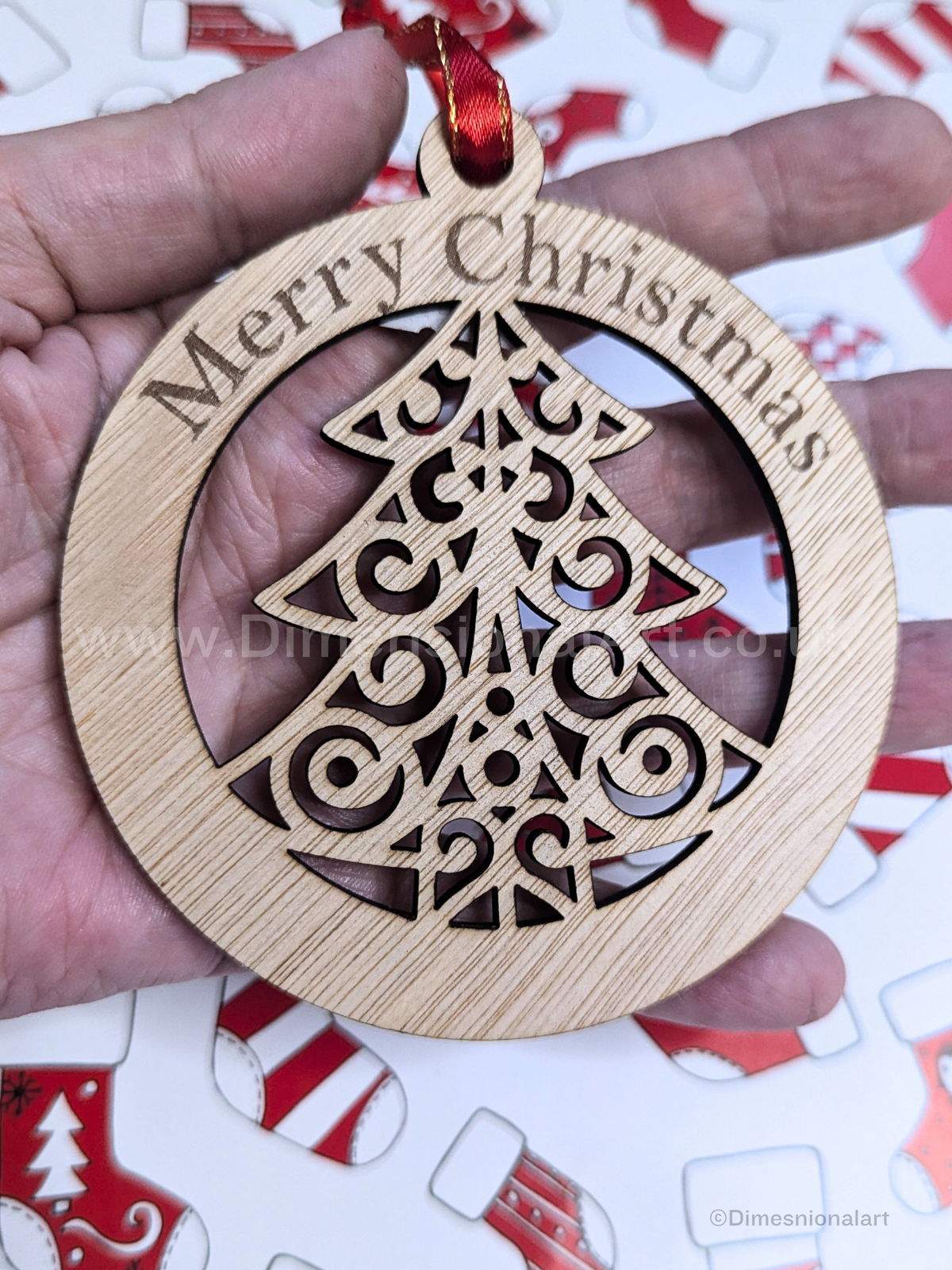 Merry Christmas  - TREE - Wood decoration