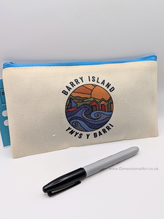 SALE - Barry Island - Pencil Case -  Makeup bag