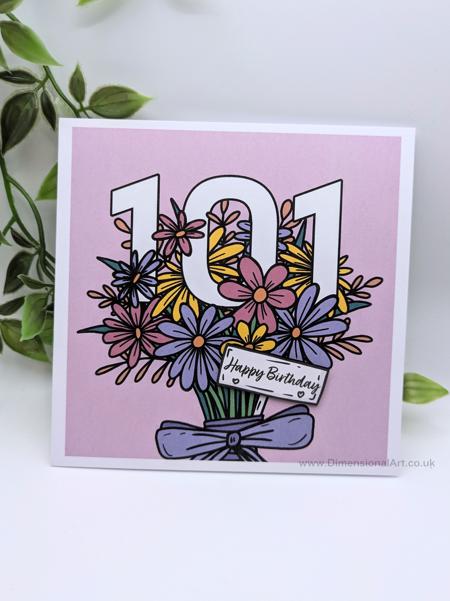101 Birthday Card - Flowers