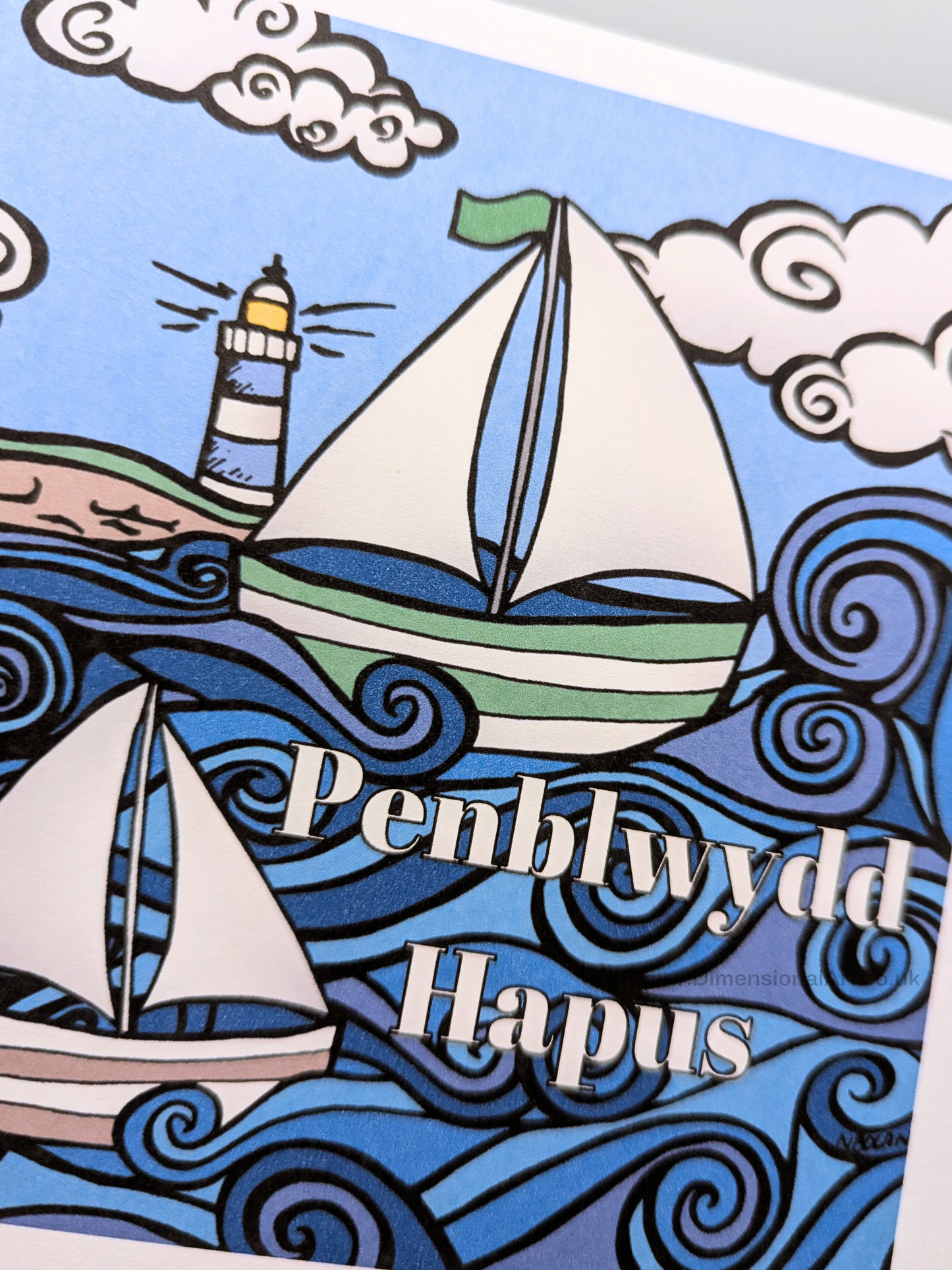Boat Penblwydd Hapus (Birthday Card)