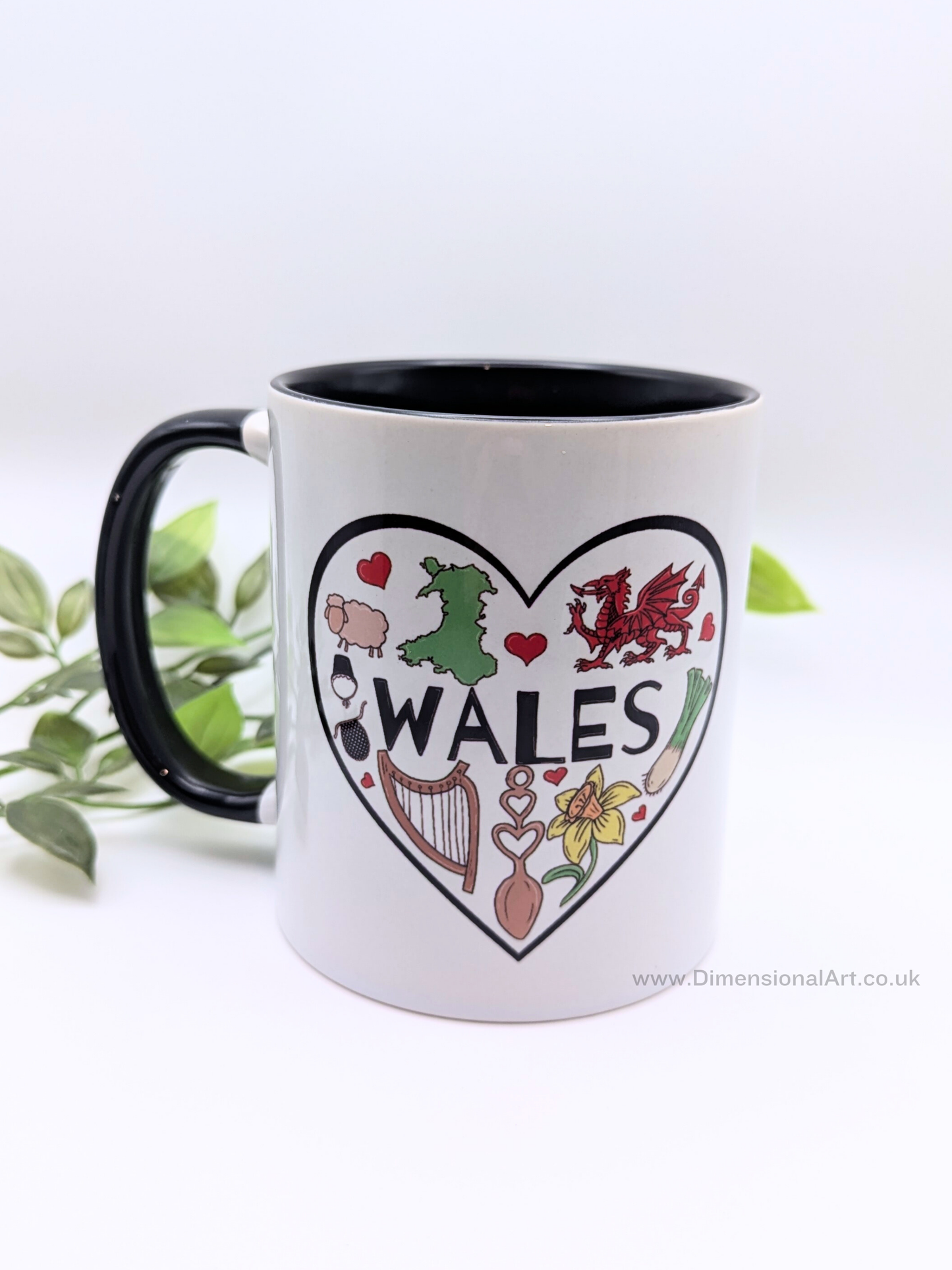 Wales Heart Mug