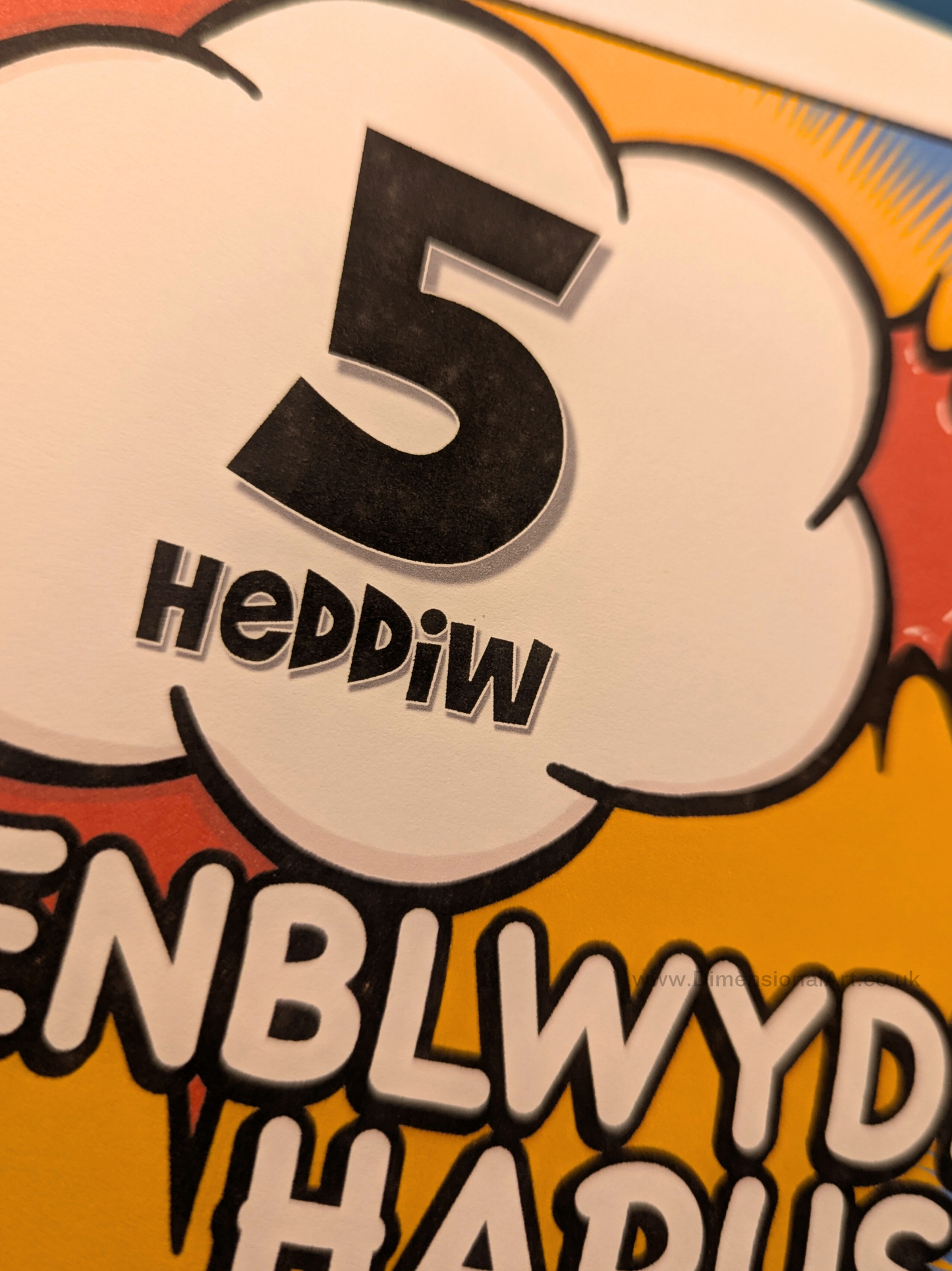 5 heddiw - Penblwydd Hapus (Birthday Card)