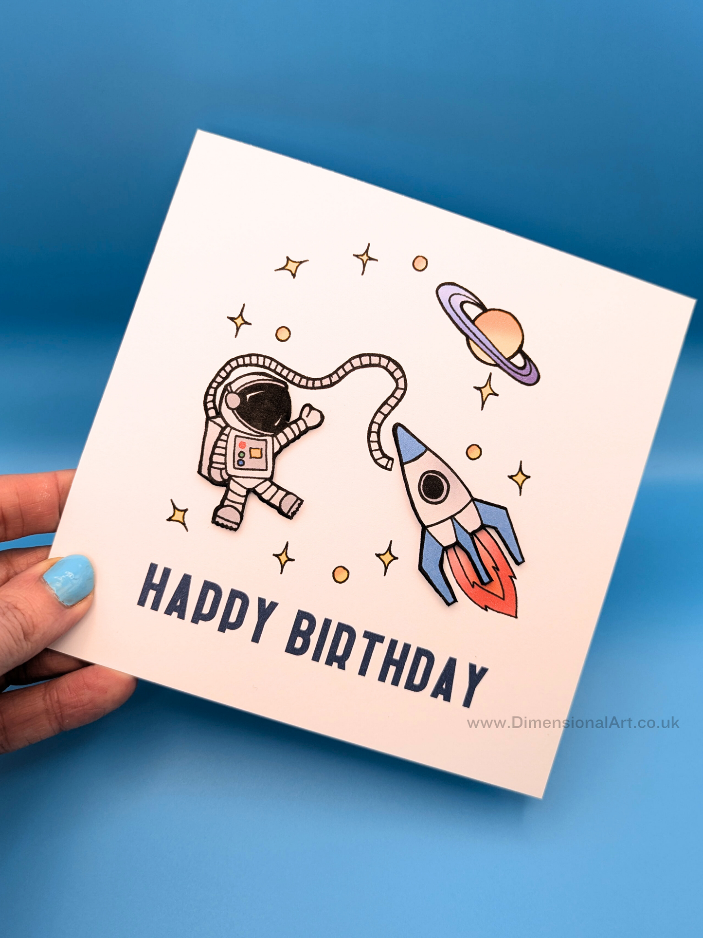 Space Birthday Card