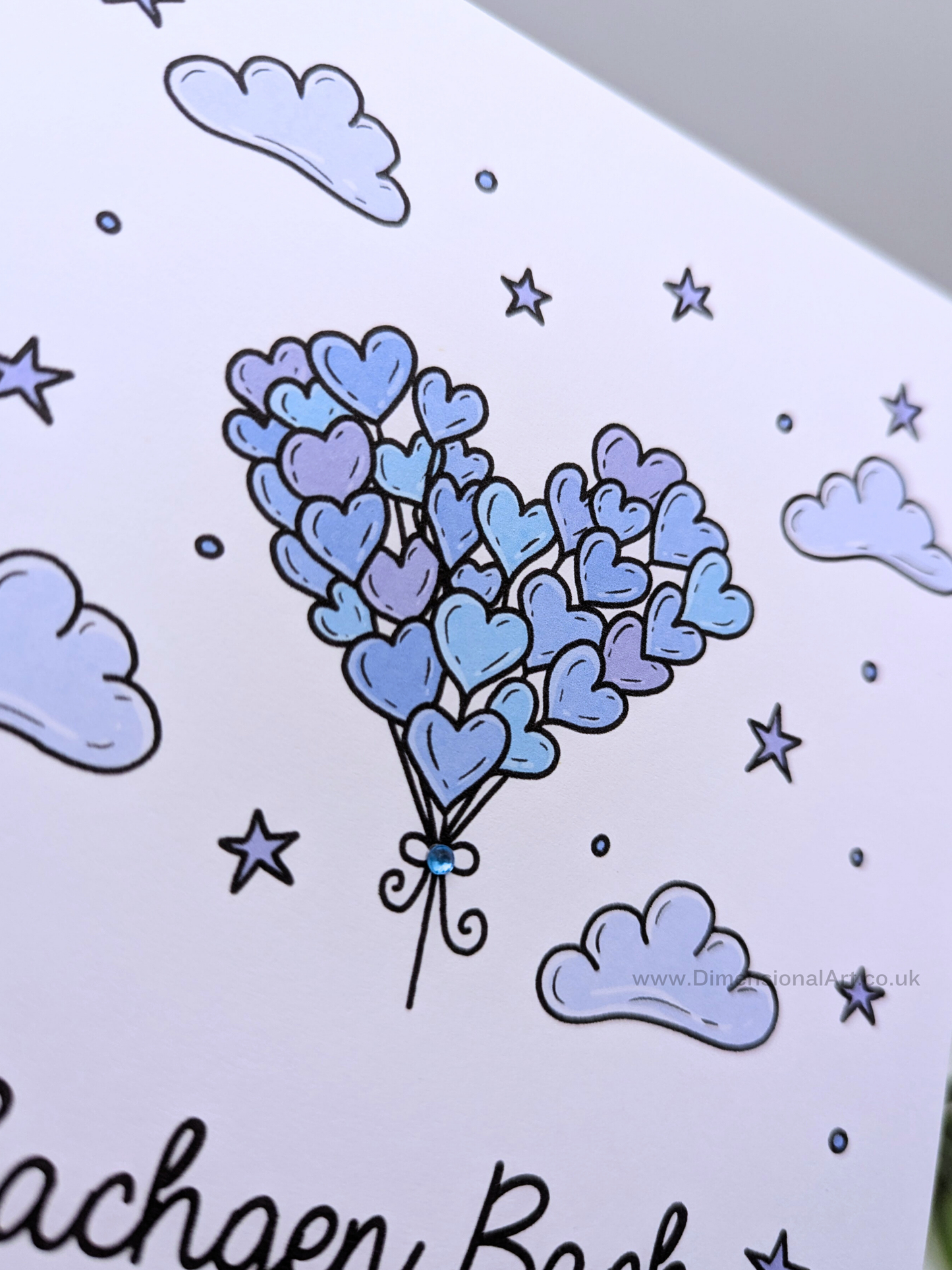 Bachgen Bach (Baby Boy) New Baby Card - Welsh