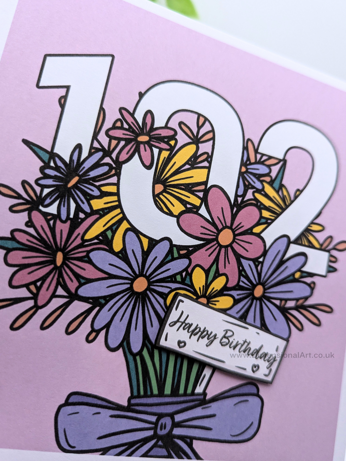 102 Birthday Card - Flowers