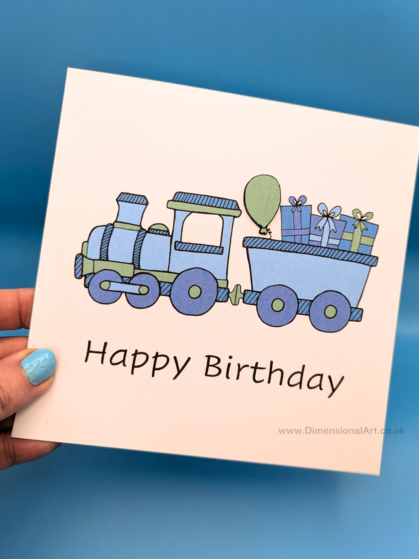 Train Birthday Card