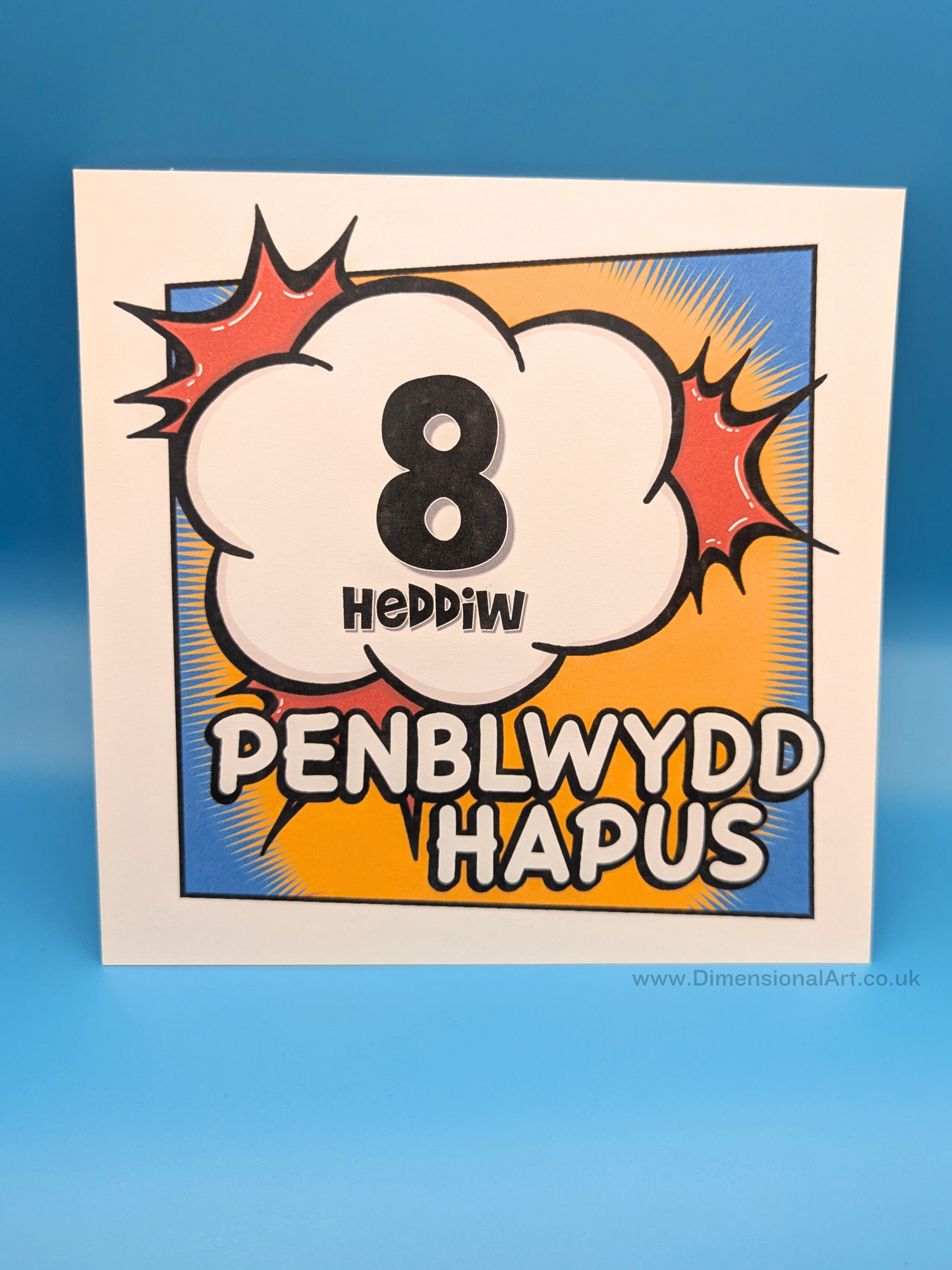 8 heddiw - Penblwydd Hapus (Birthday Card)