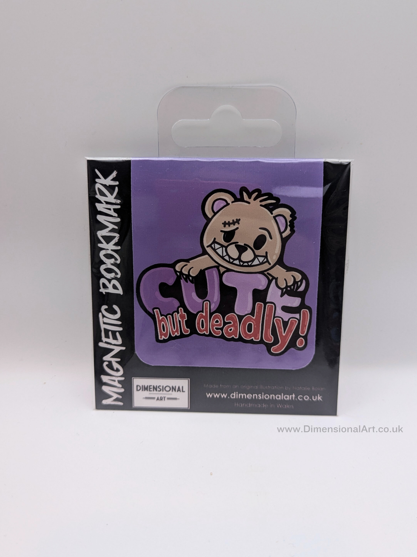 Cute but Deadly bear Magnetic Bookmark