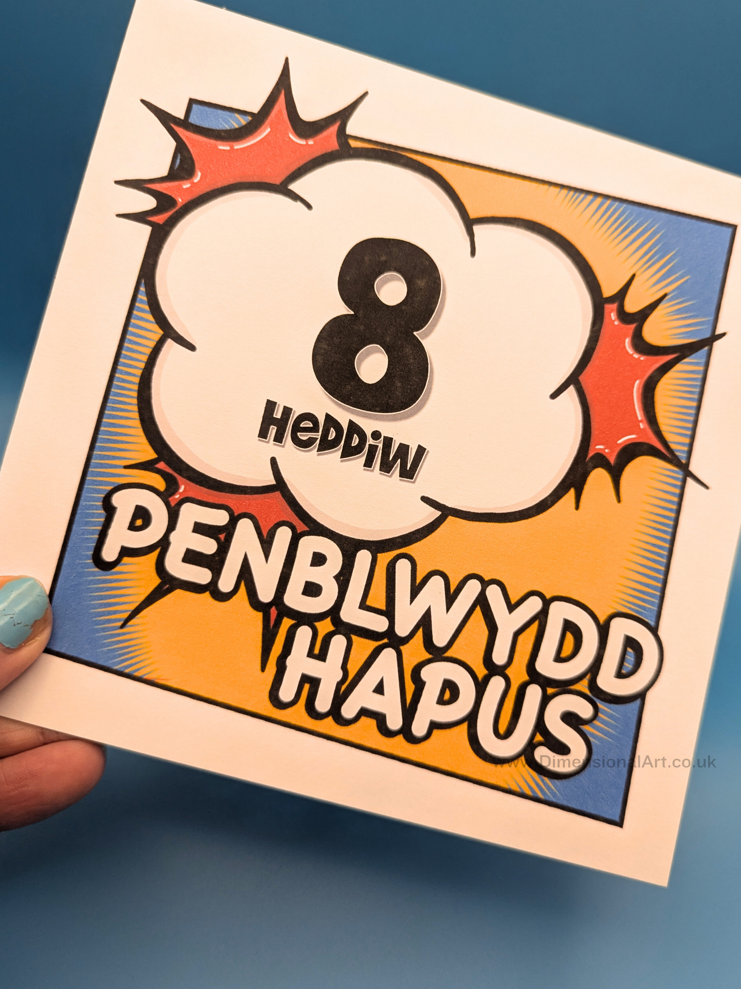 8 heddiw - Penblwydd Hapus (Birthday Card)