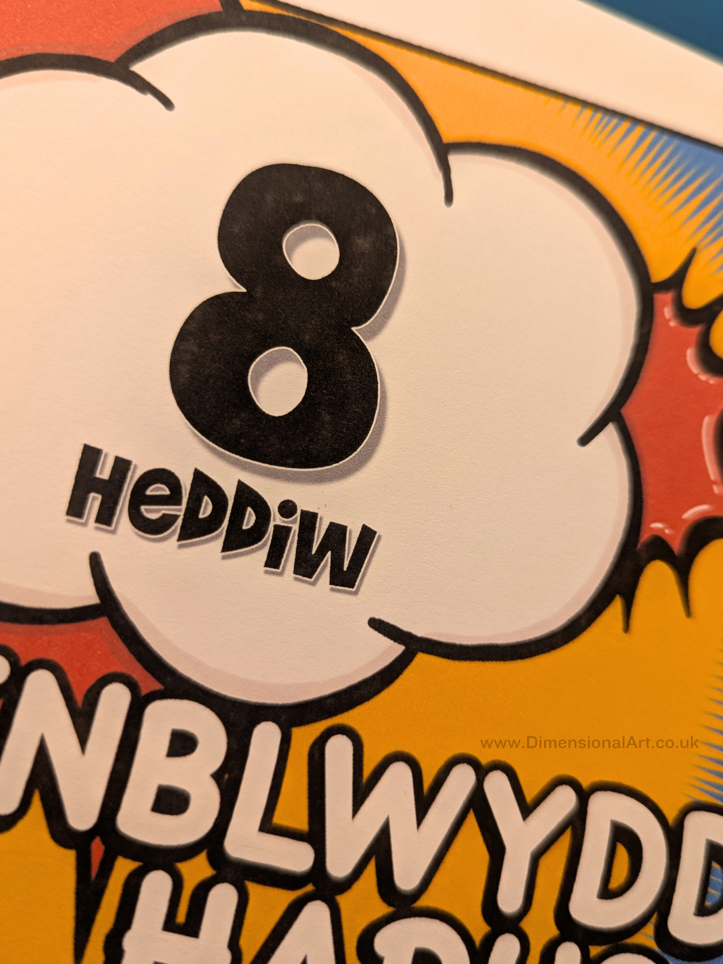 8 heddiw - Penblwydd Hapus (Birthday Card)