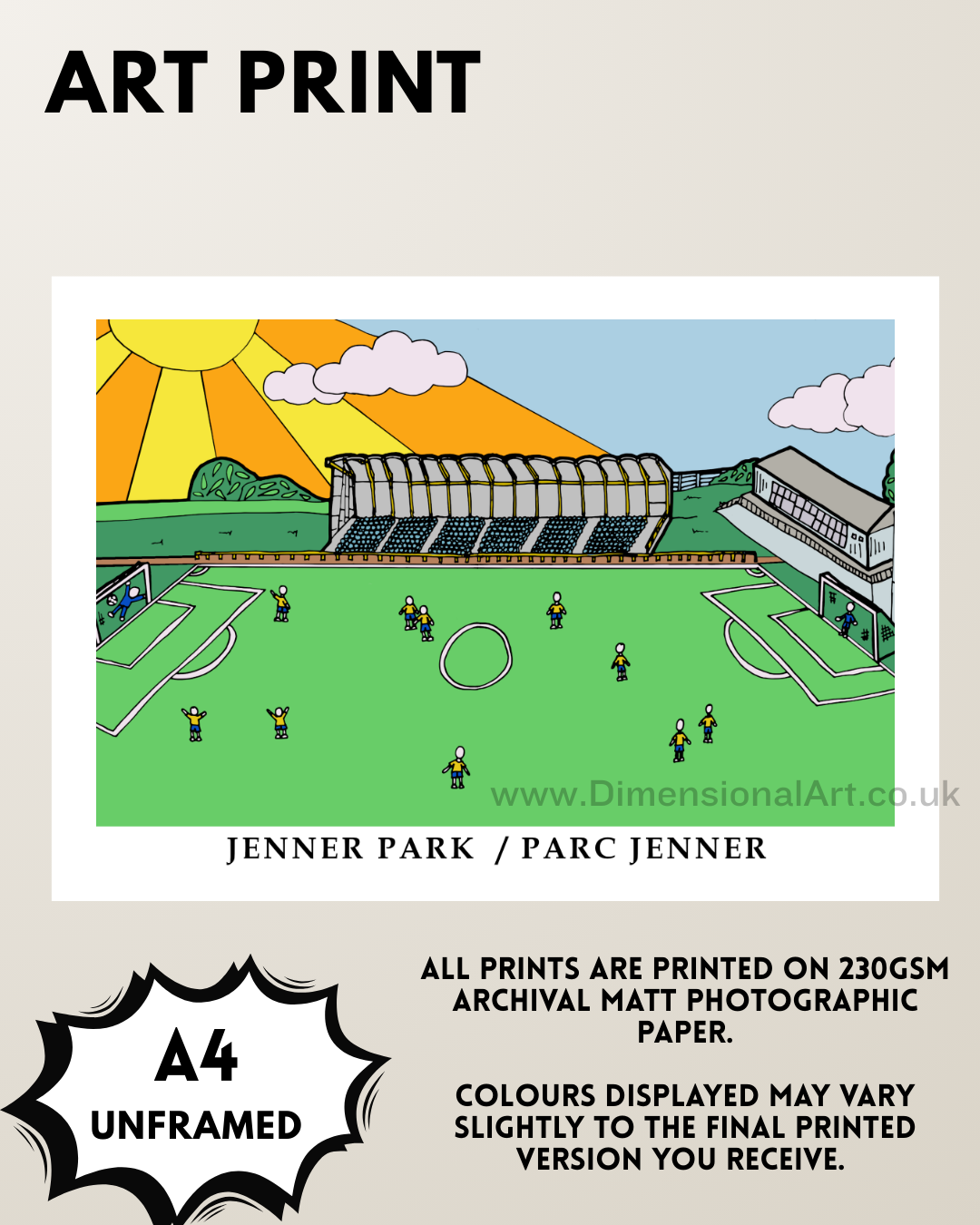Jenner Park A4 Art Print