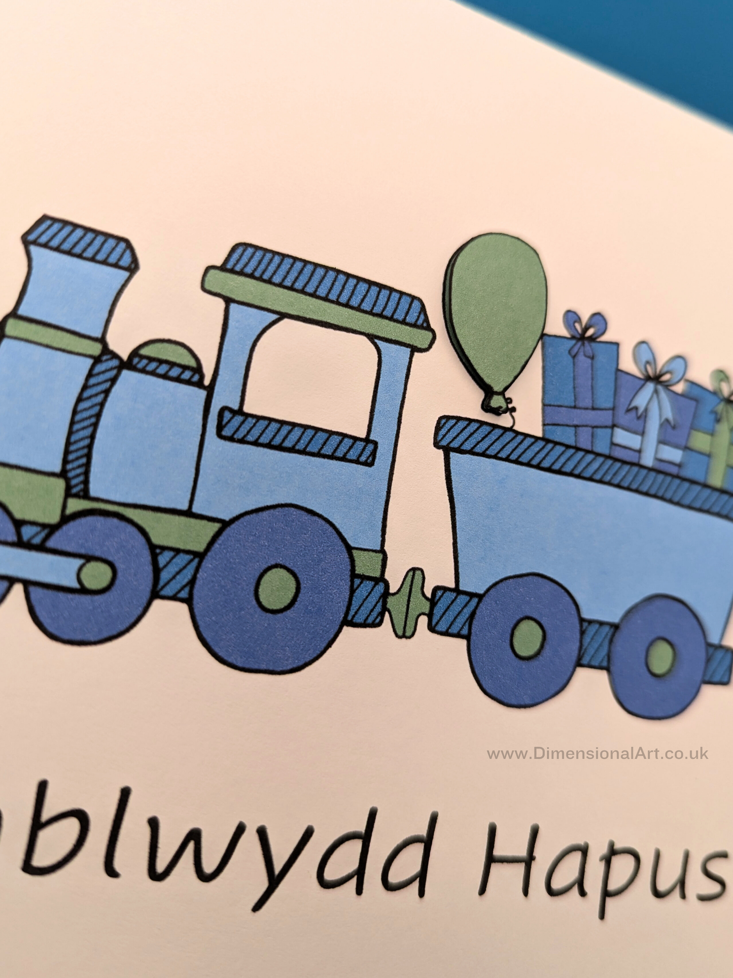Train Penblwydd Hapus (Birthday Card)