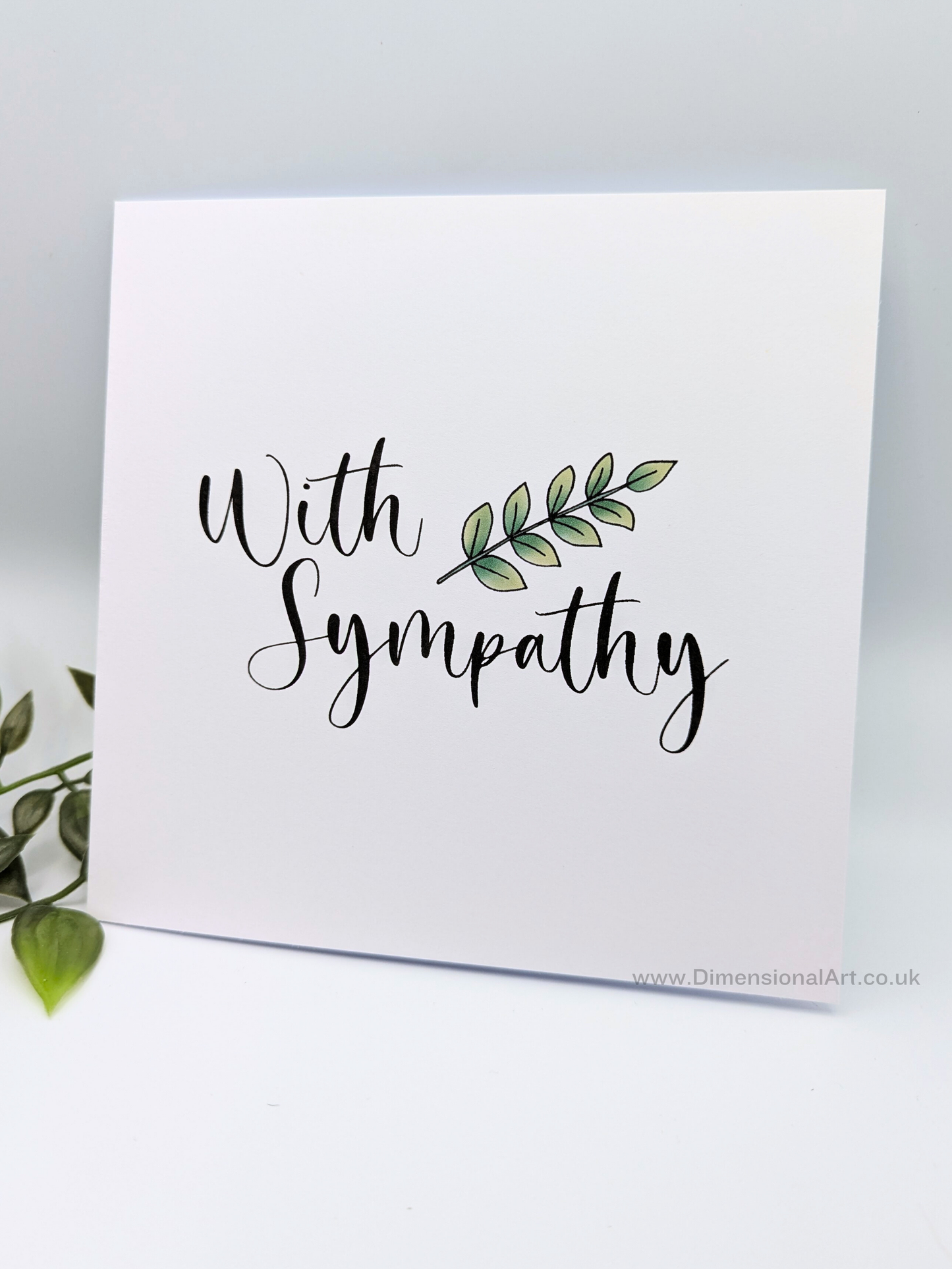 With Sympathy card