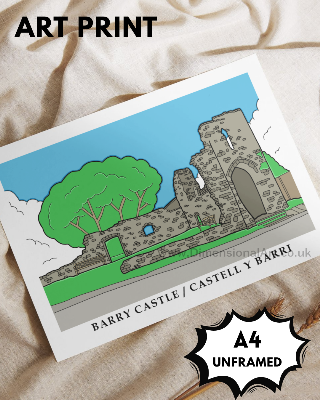 Barry Castle A4 Art Print