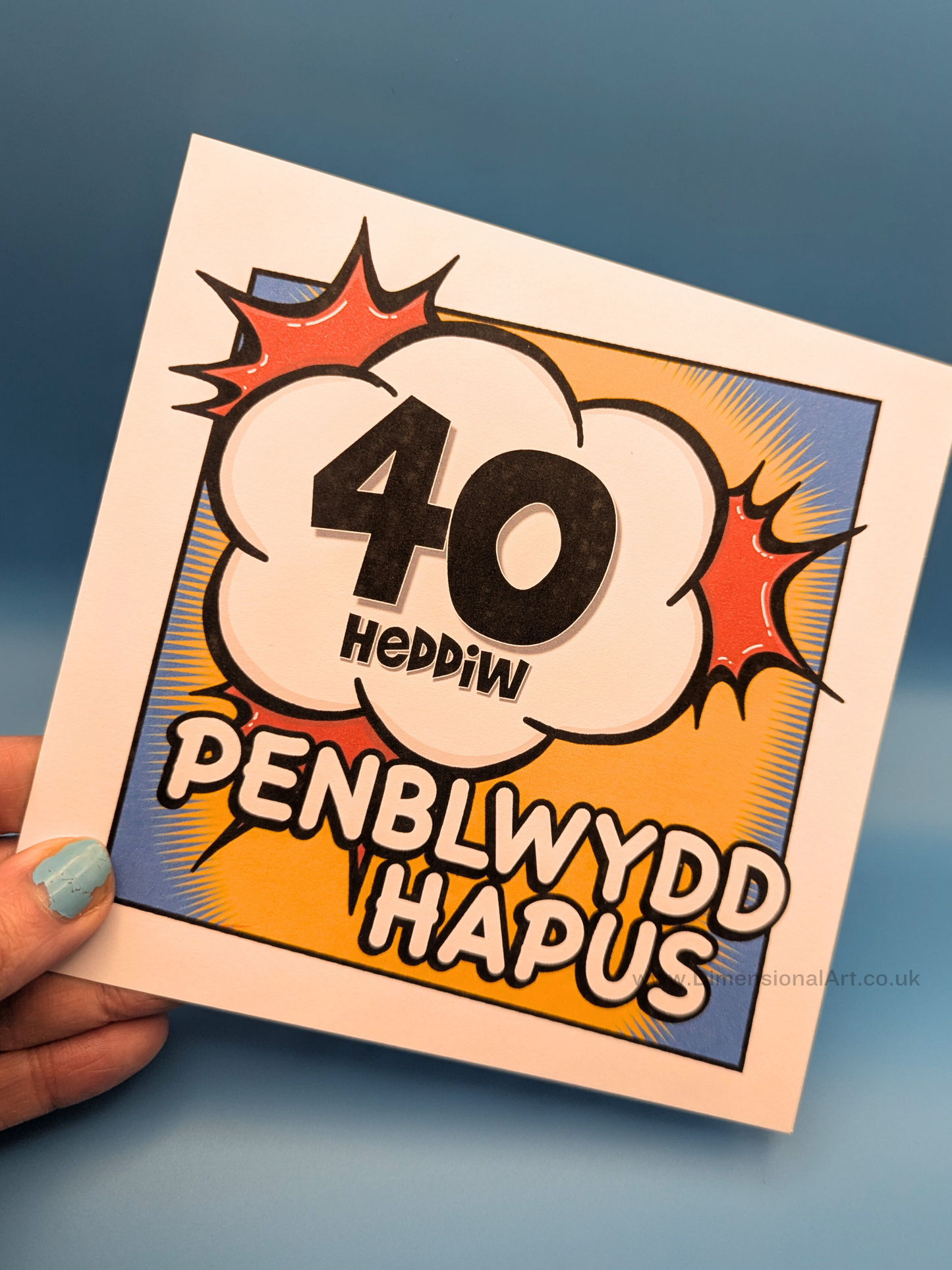40 heddiw - Penblwydd Hapus (Birthday Card)