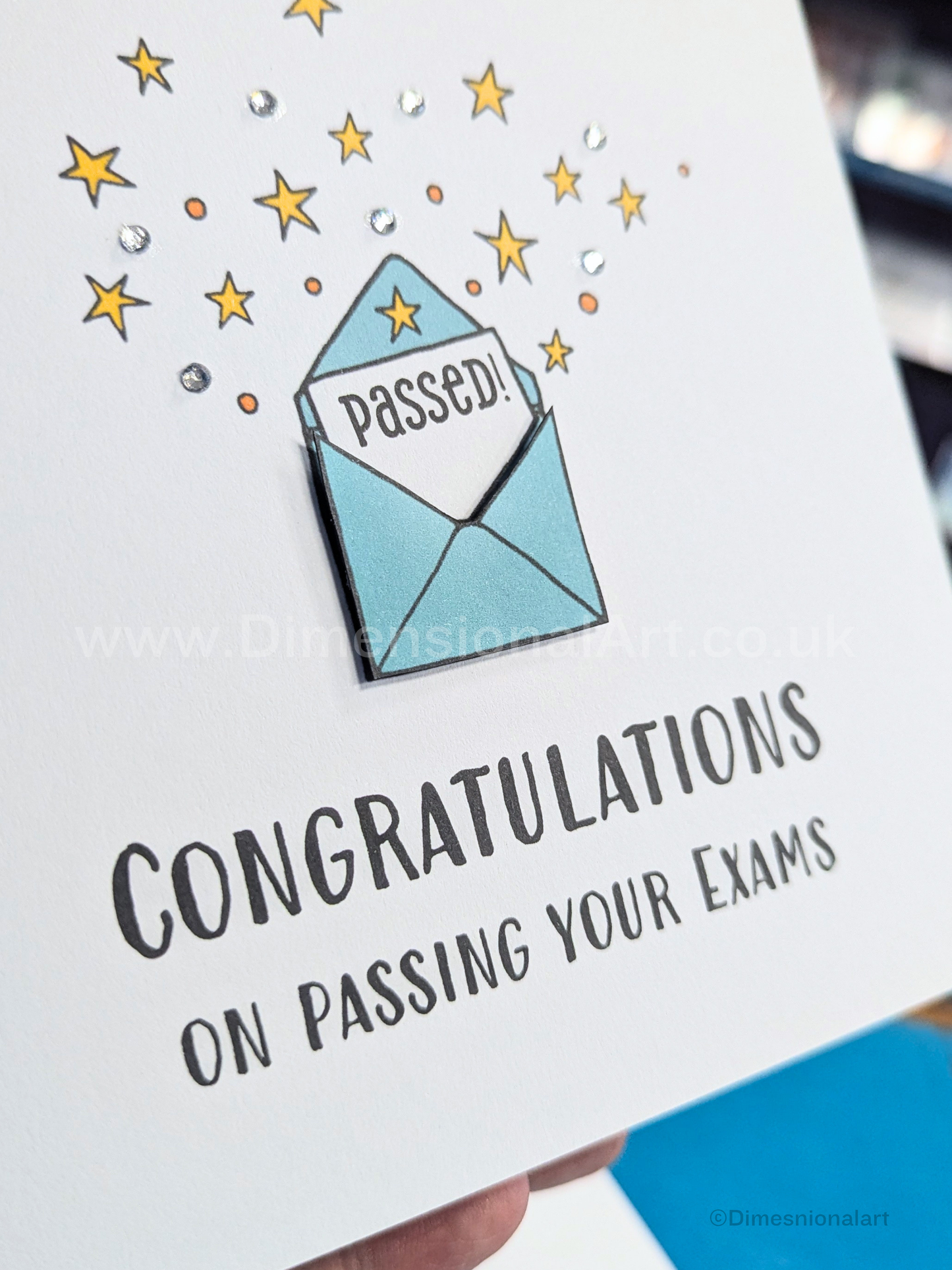 Congratulations on passing your exams card  (Welsh OR English )