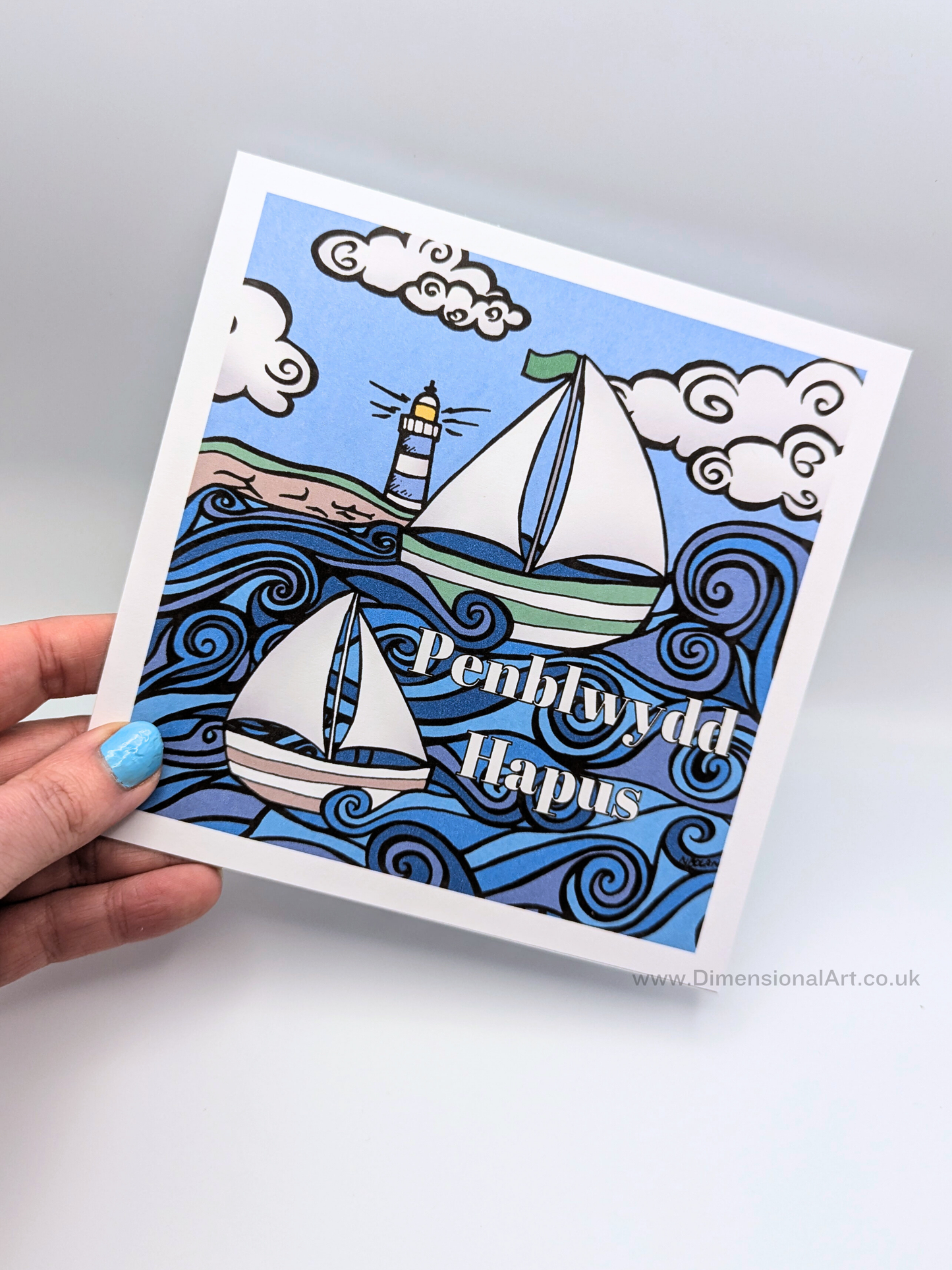 Boat Penblwydd Hapus (Birthday Card)