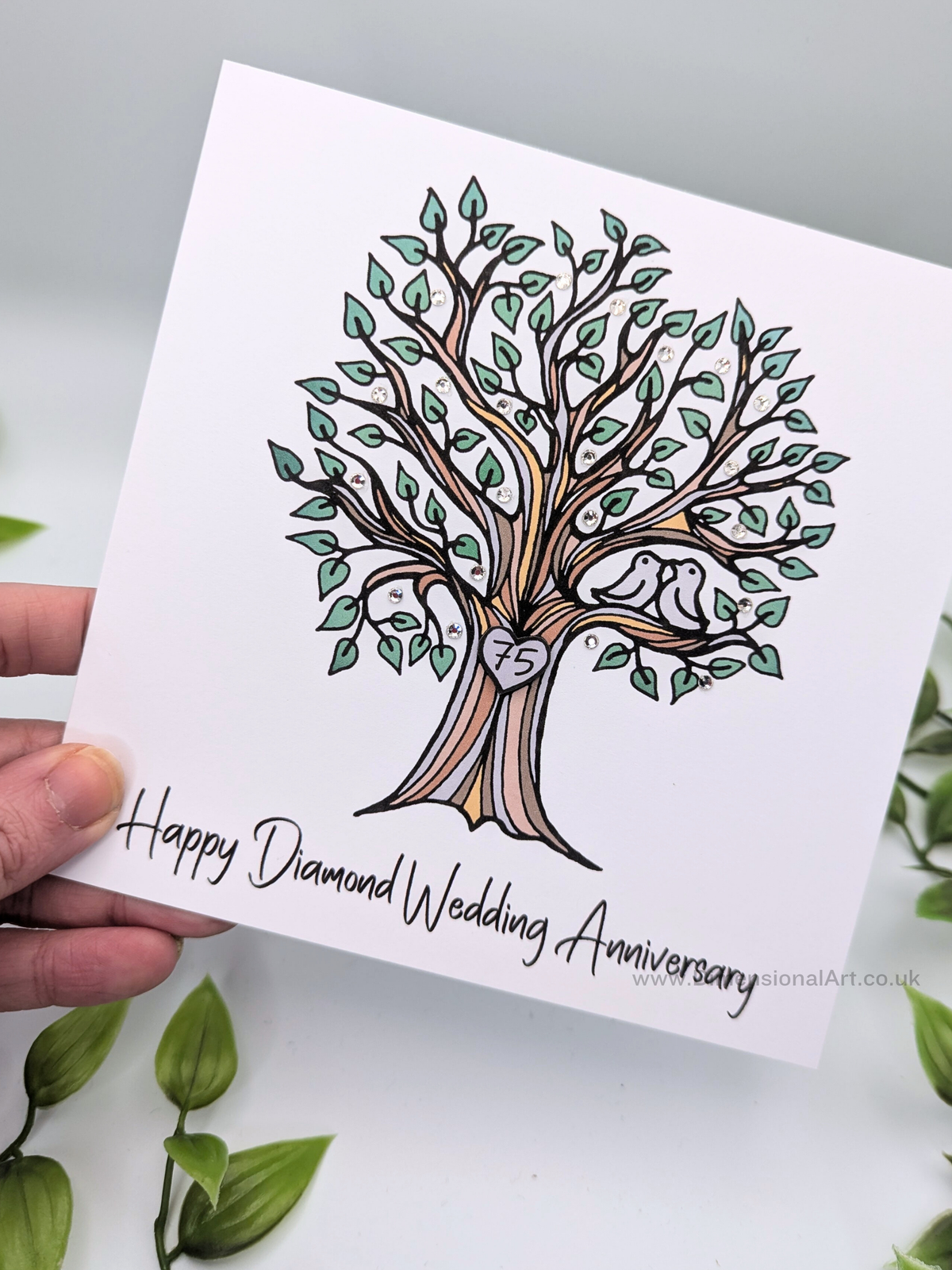 75th Diamond Anniversary Card
