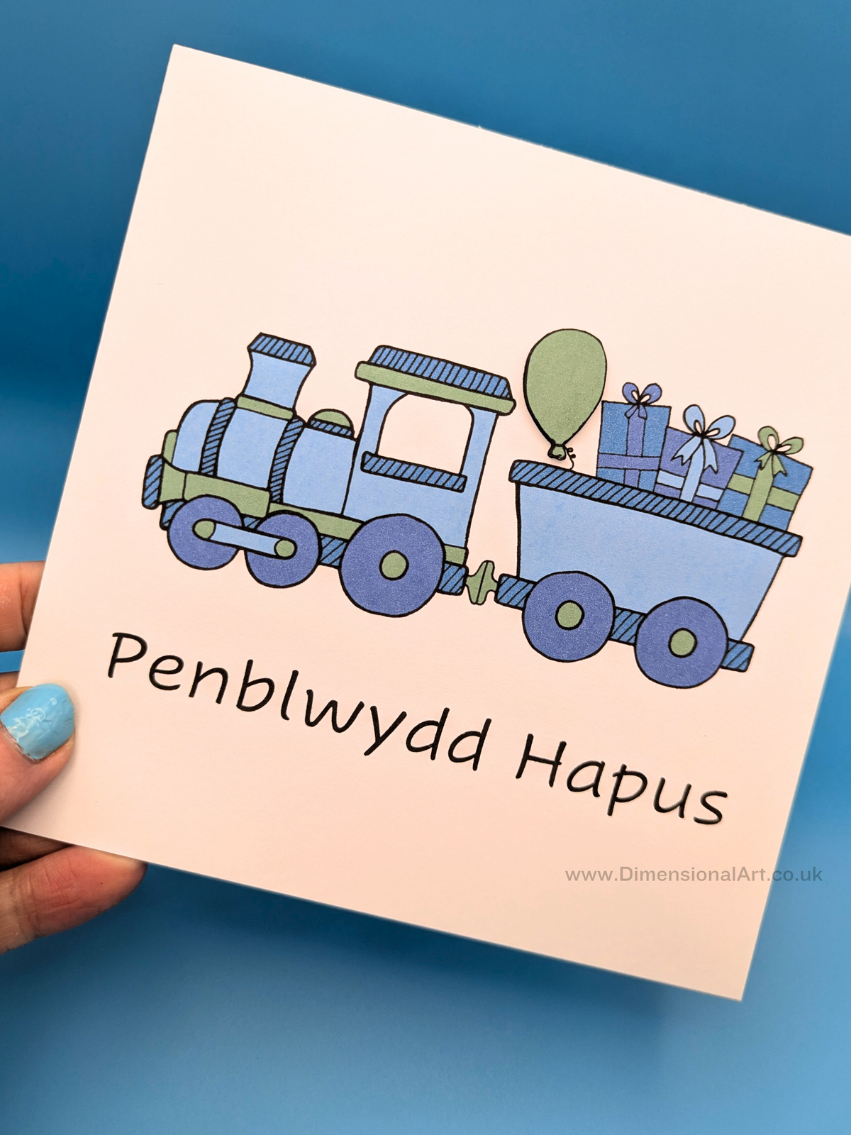 Train Penblwydd Hapus (Birthday Card)