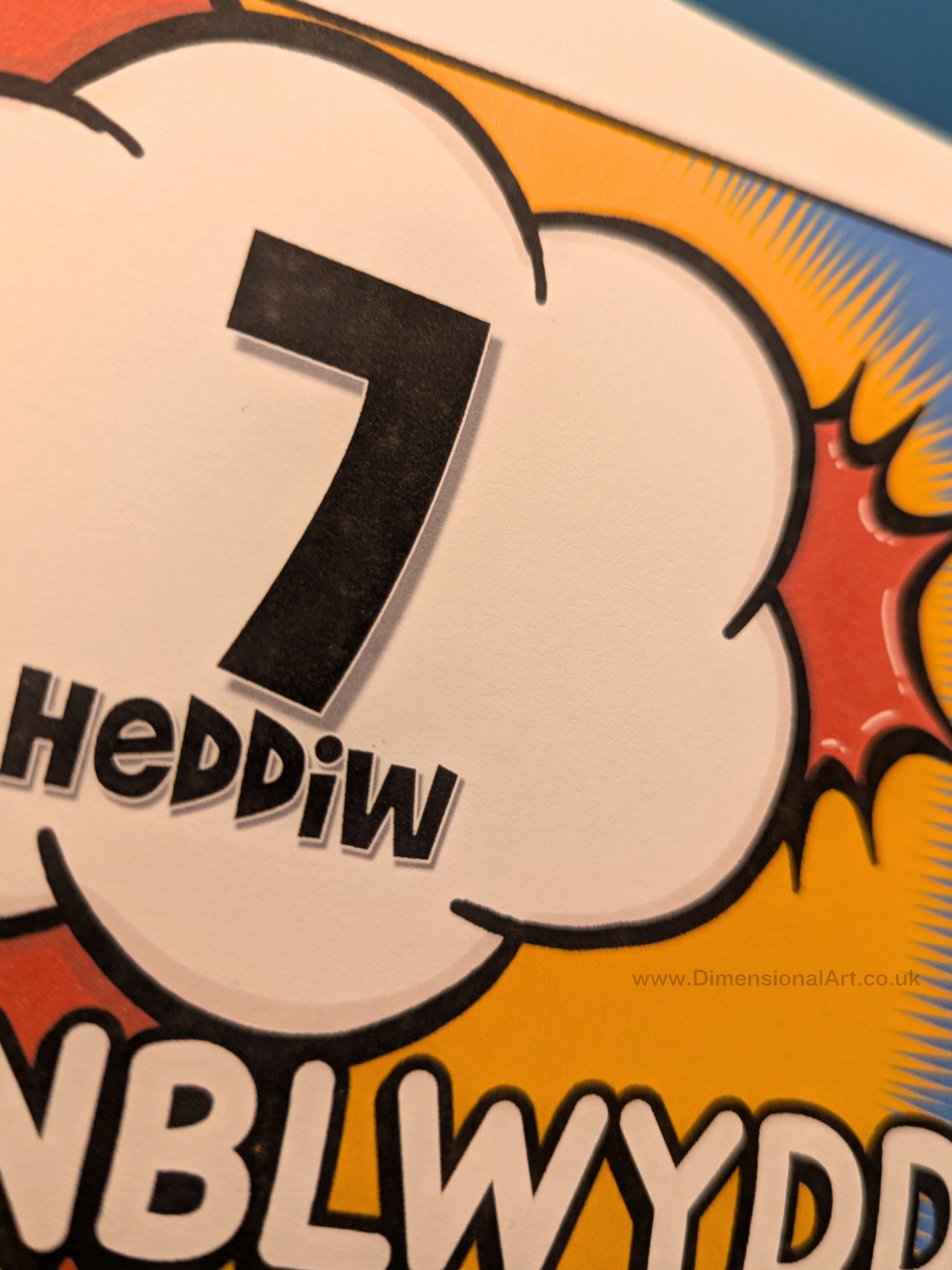 7 heddiw - Penblwydd Hapus (Birthday Card)