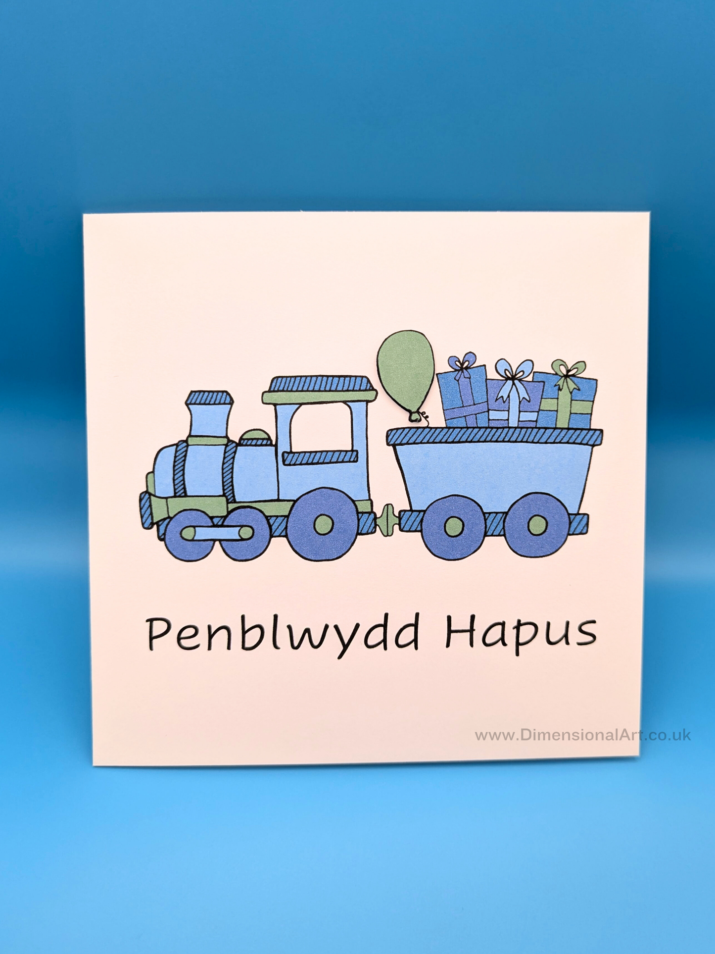 Train Penblwydd Hapus (Birthday Card)