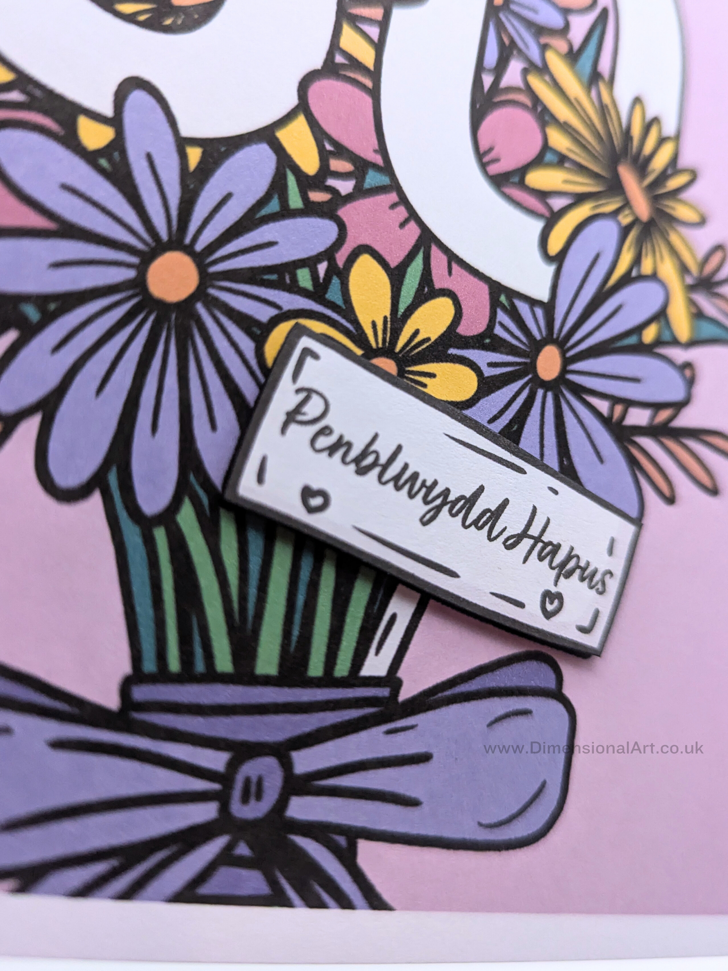 50 Flowers Penblwydd Hapus (Birthday Card)