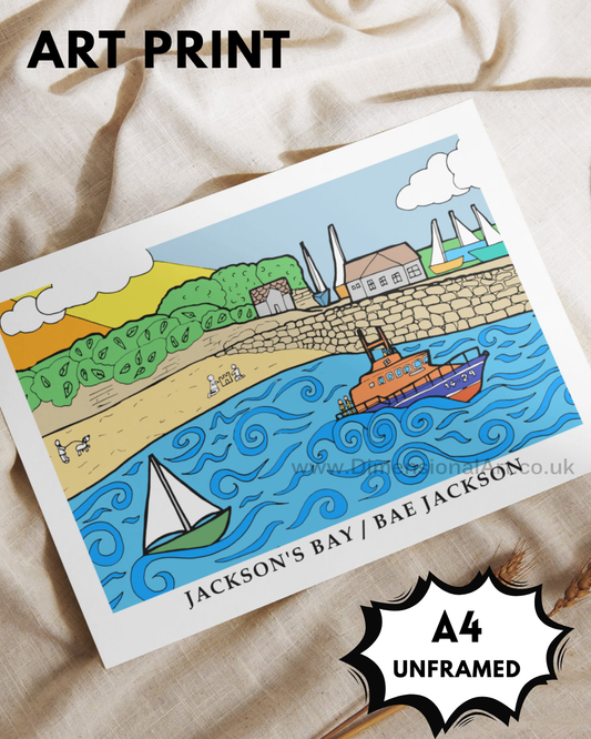 Jacksons Bay A4 Art Print
