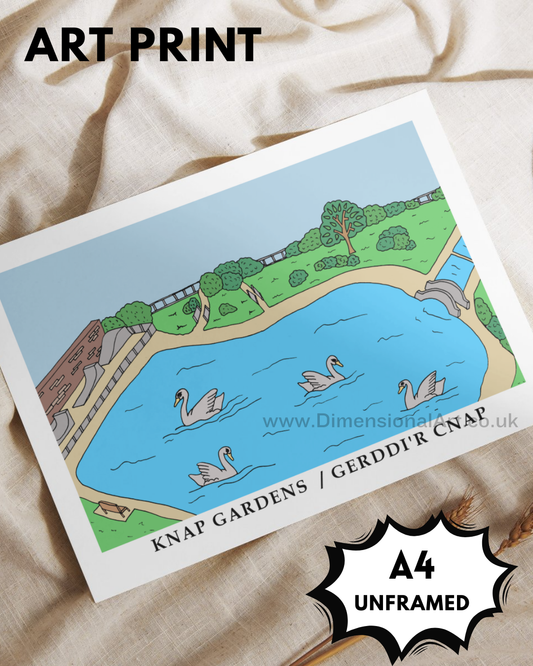 Knap Gardens A4 Art Print