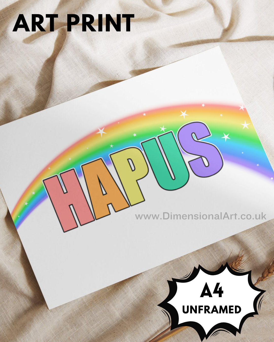 Hapus A4 Print - Welsh