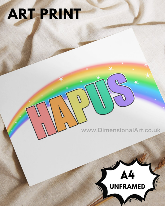 Hapus A4 Print - Welsh