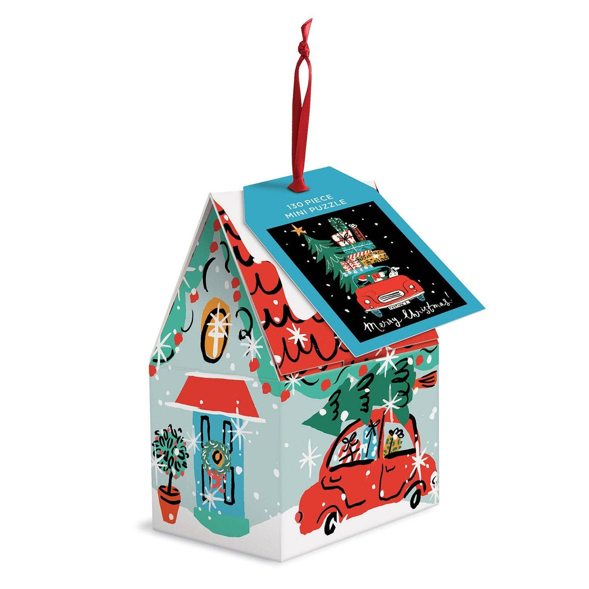 Christmas Car 130 Piece Puzzle Ornament (Jigsaw)