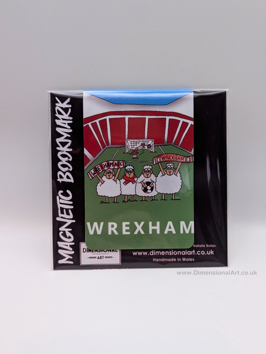 Wrexham Football Sheep Magnetic Bookmark