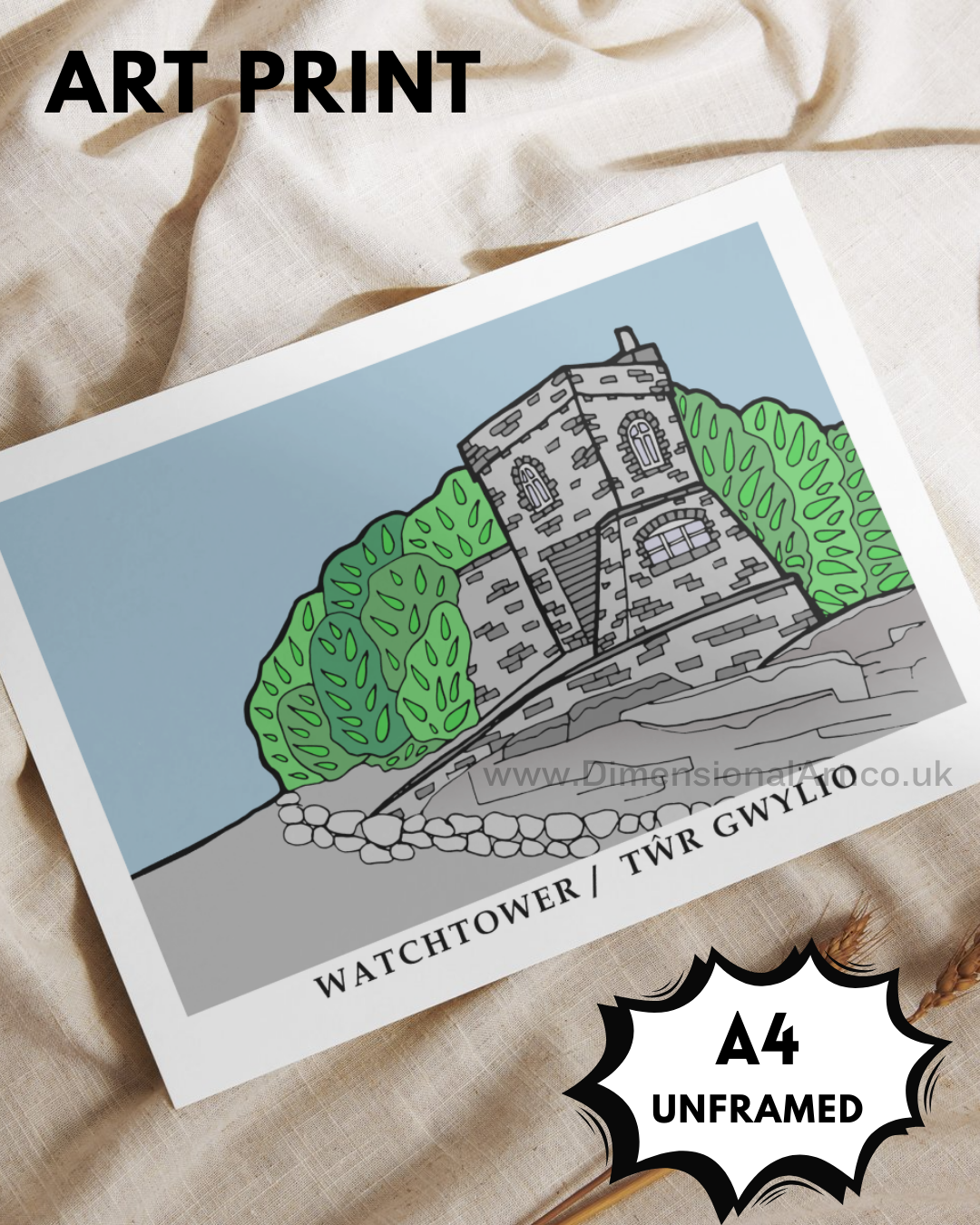 Watchtower A4 Art Print