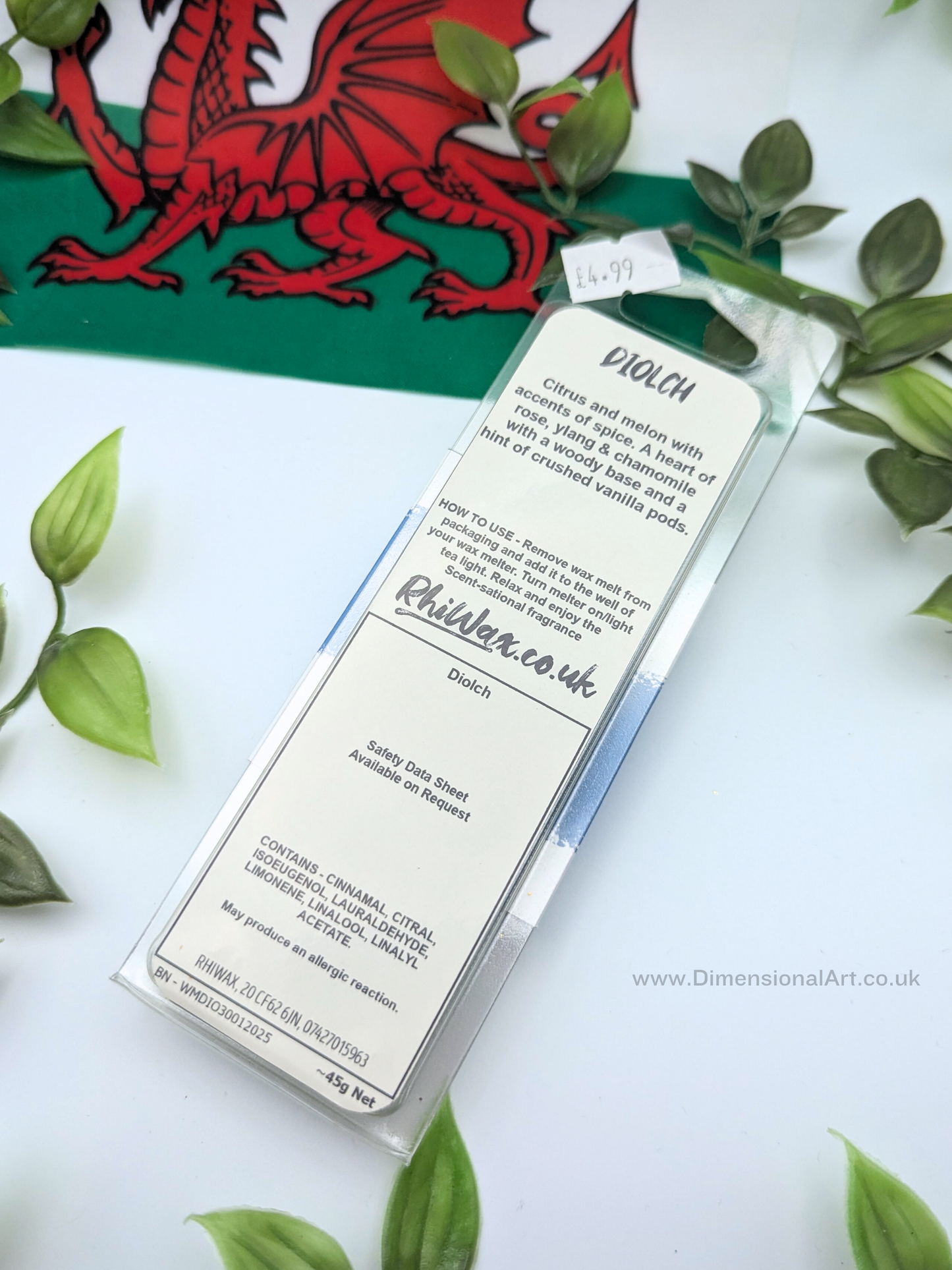 Diolch Wax Melts - Citrus, Melon & Spice