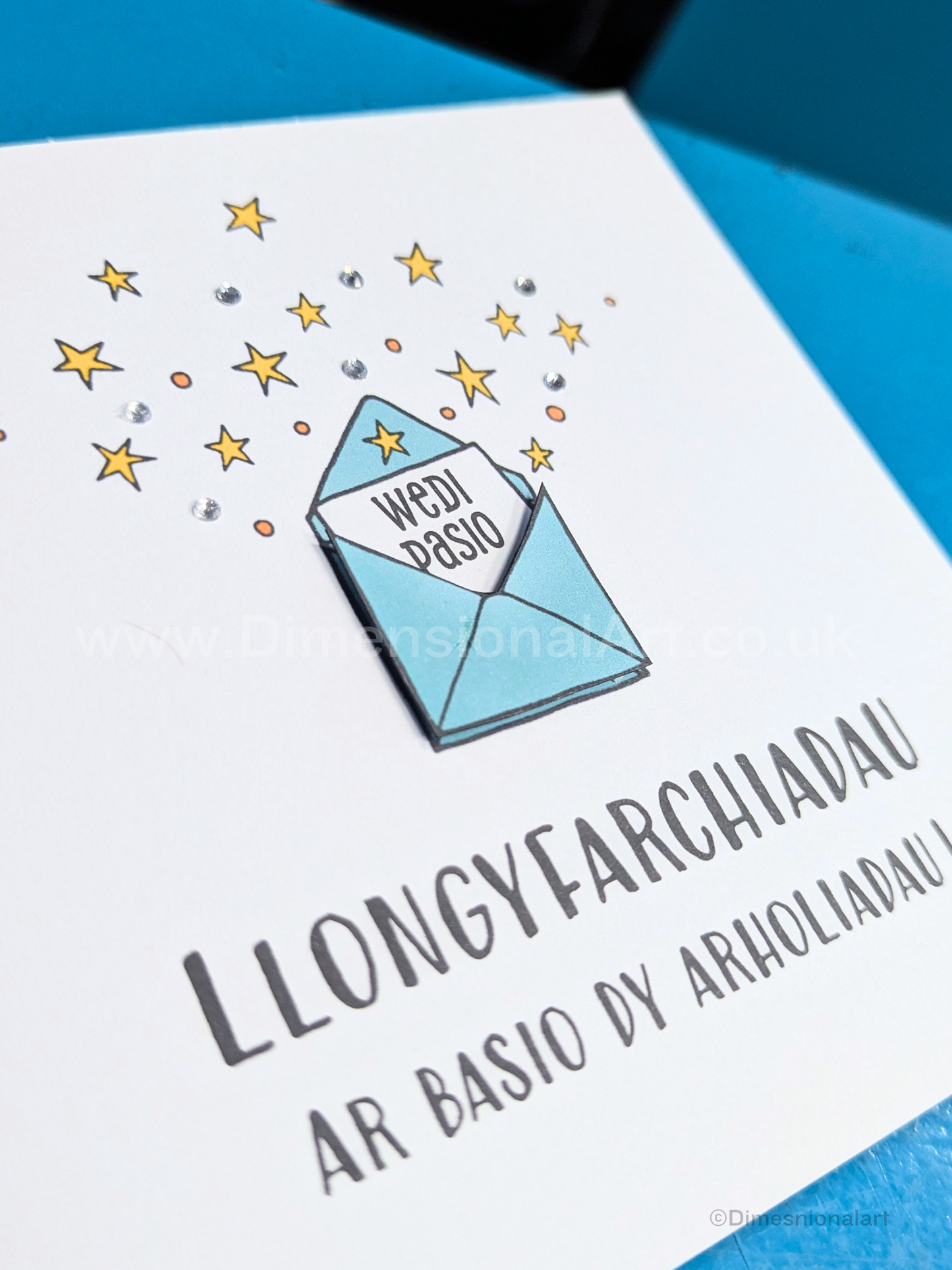 Congratulations on passing your exams card  (Welsh OR English )
