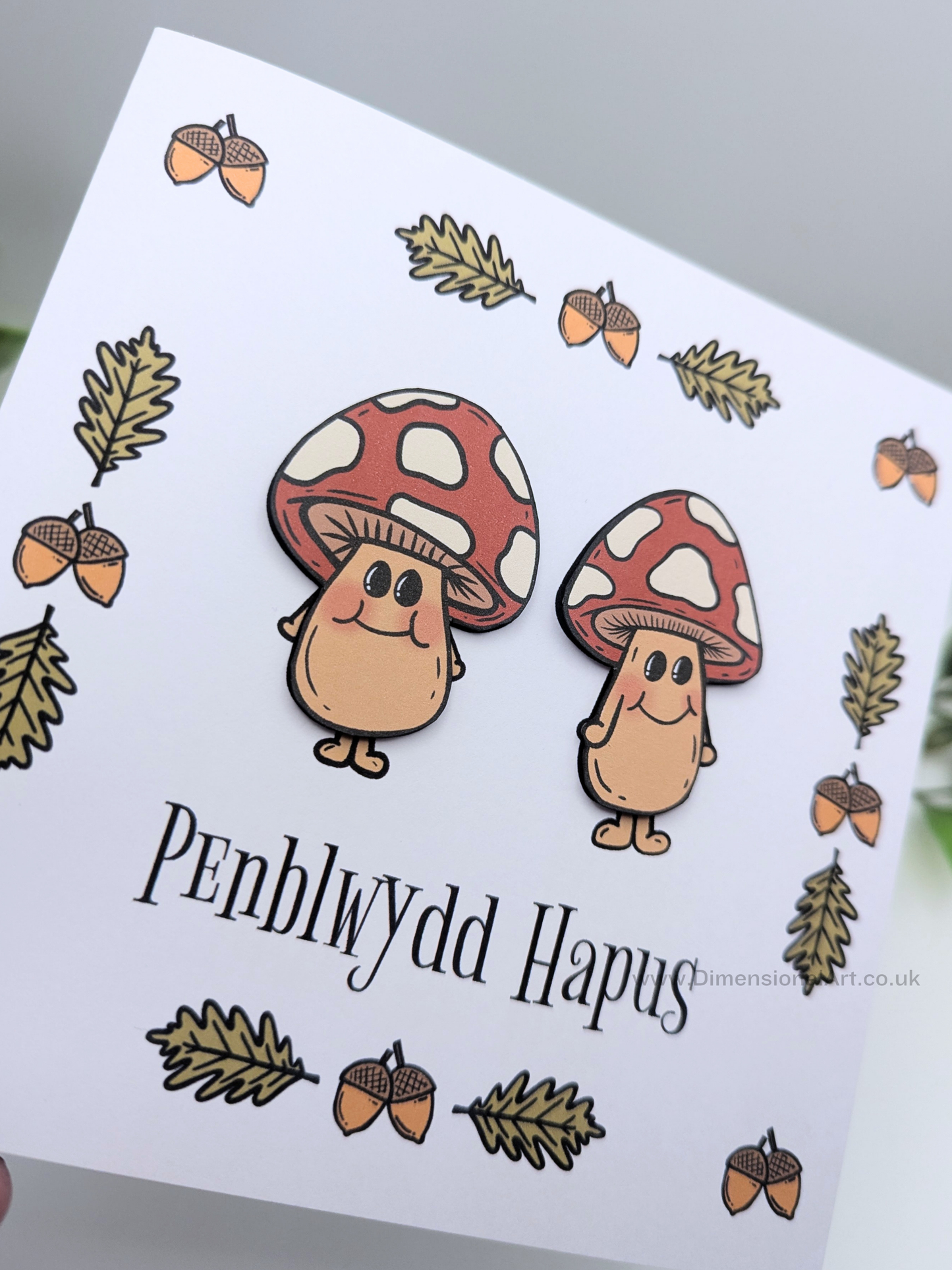 Mushroom Penblwydd Hapus (Birthday Card)