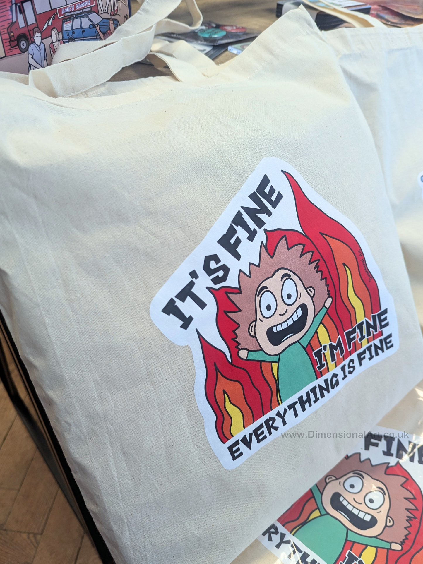 Its Fine, Everything is fine Tote Bag