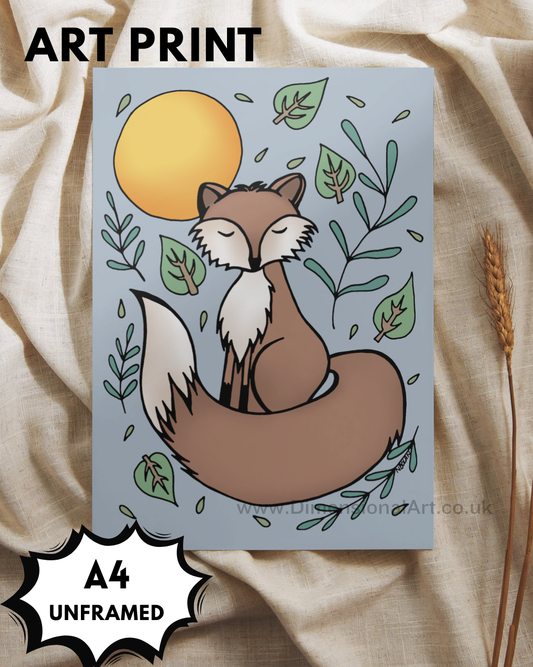 Fox A4 Print
