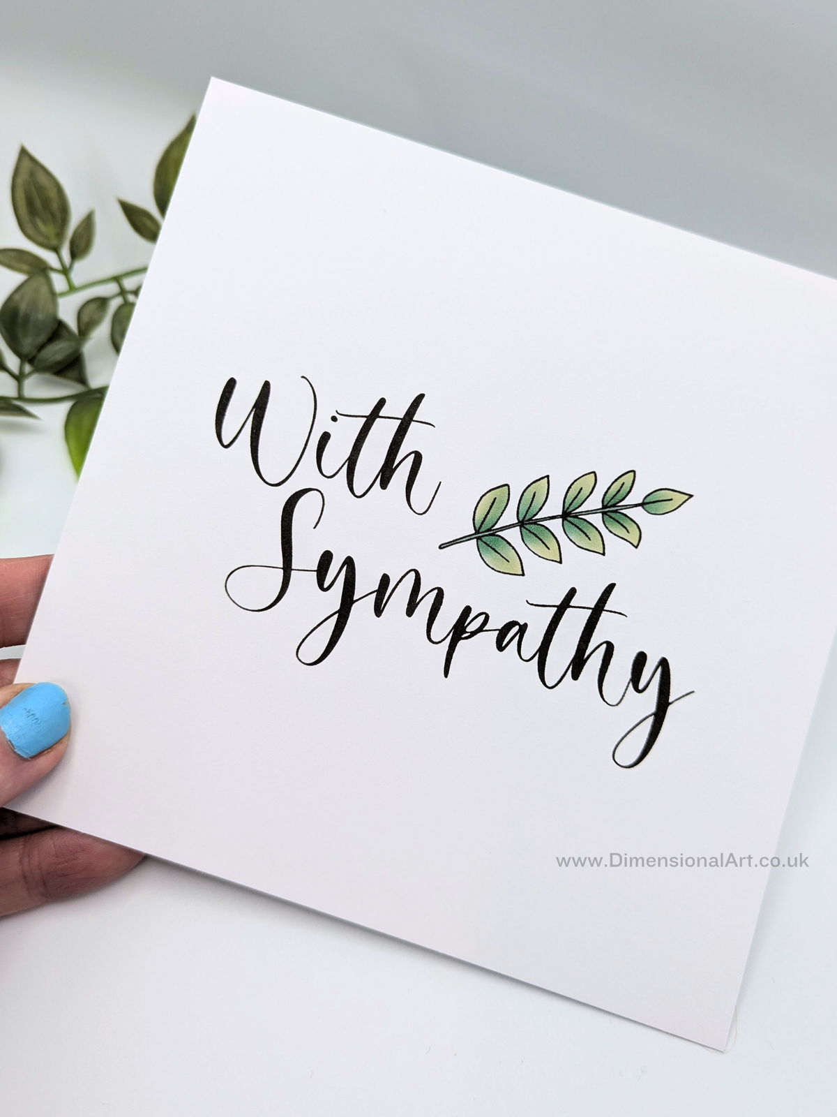 With Sympathy card