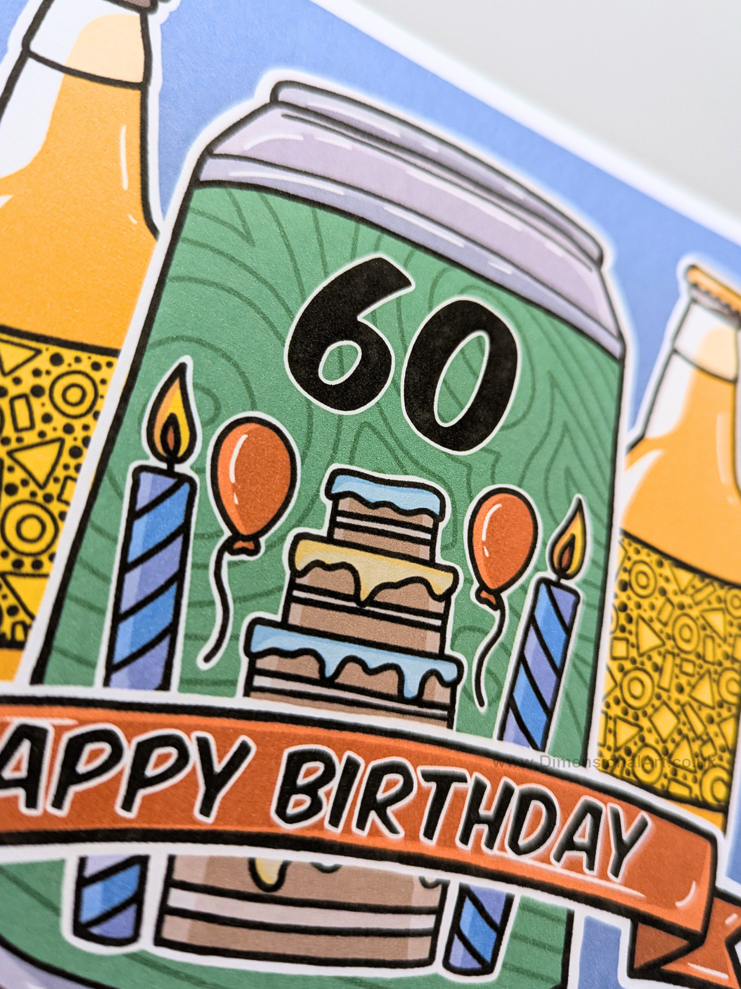 60 Birthday Card - Beer